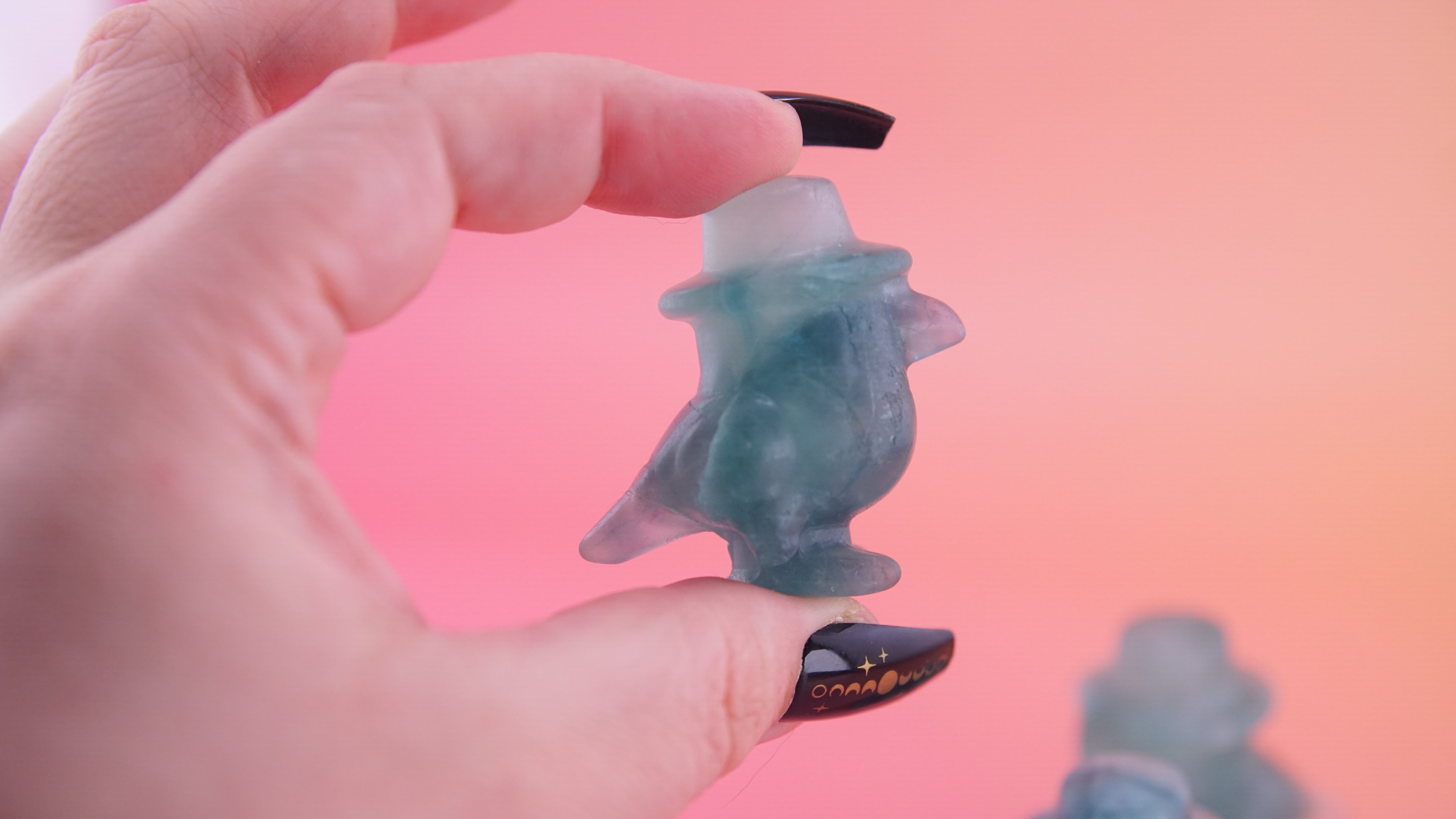Demon Hunter Fandom Carving | Bird Carving | Fluorite