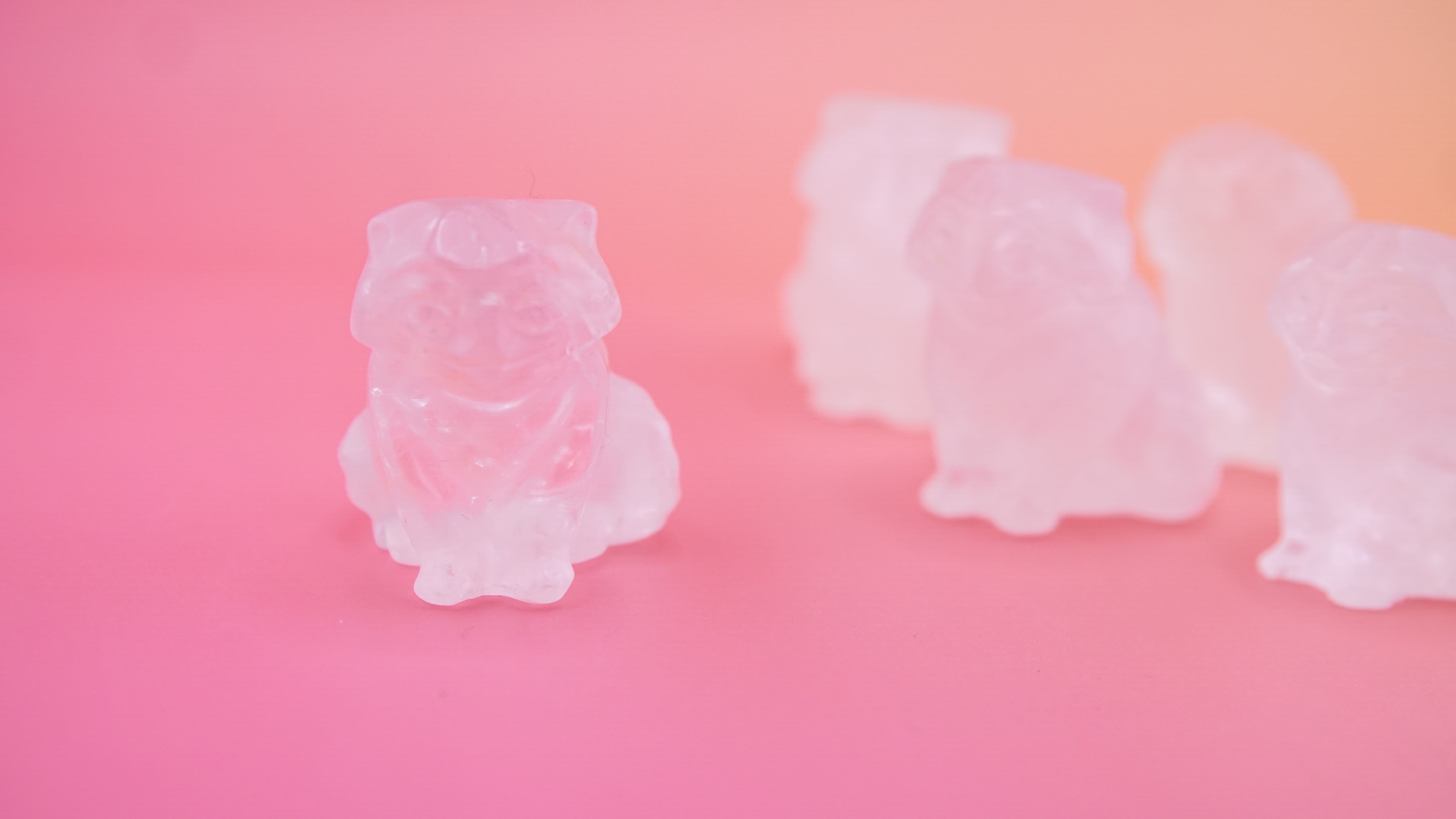 Demon Hunter Fandom Carving | Tiger Carving | Clear Quartz