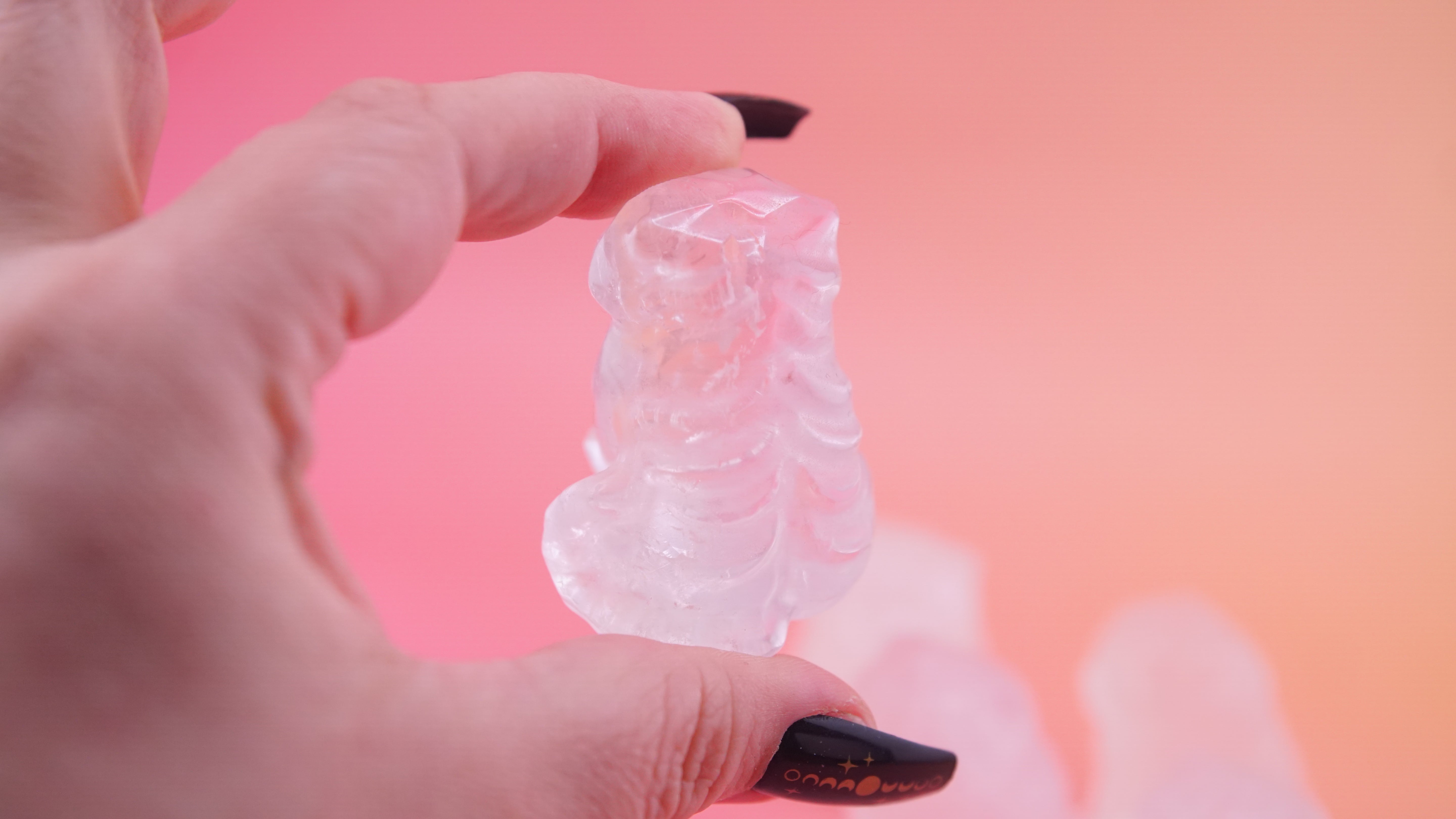Demon Hunter Fandom Carving | Tiger Carving | Clear Quartz