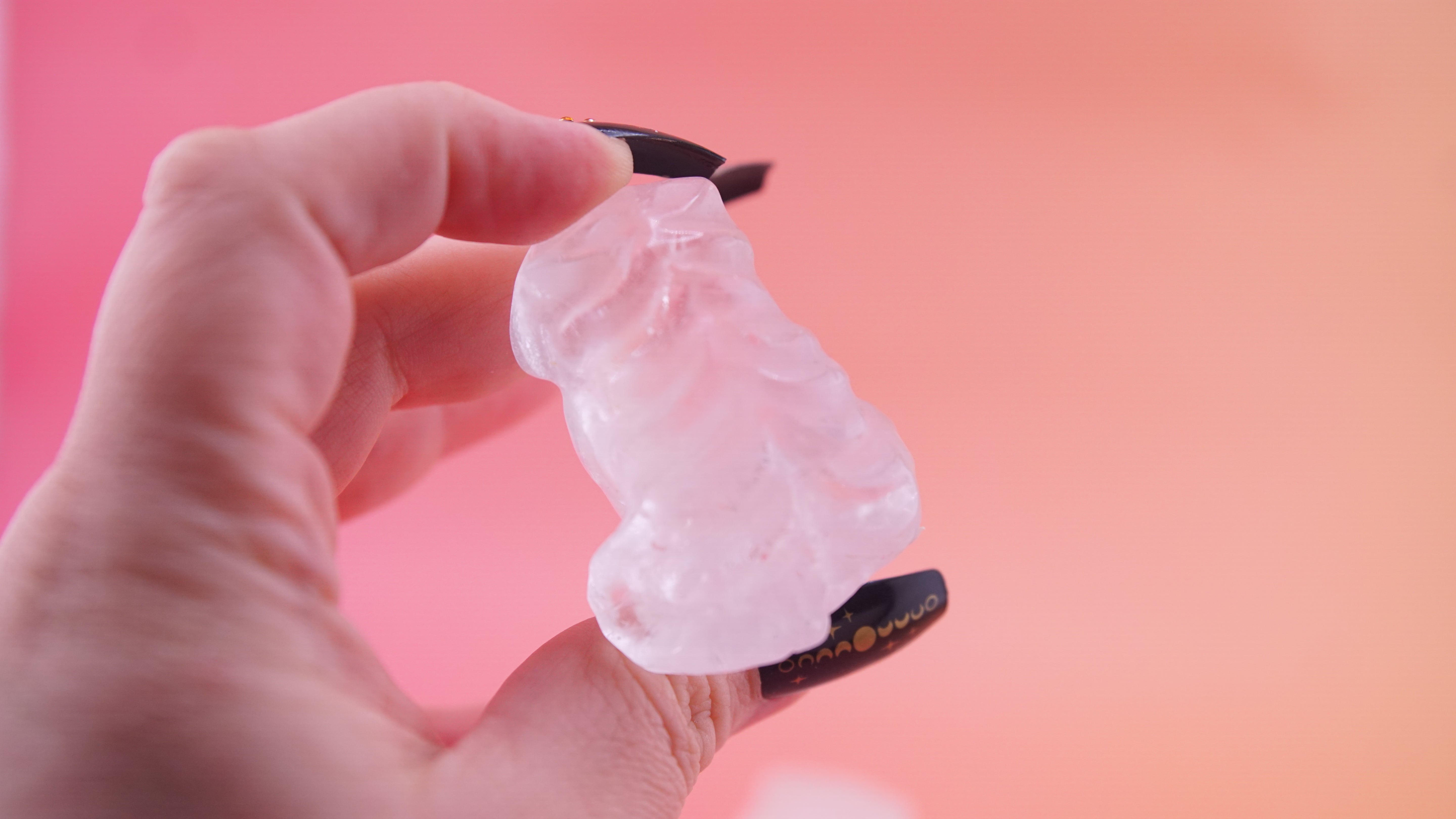 Demon Hunter Fandom Carving | Tiger Carving | Clear Quartz