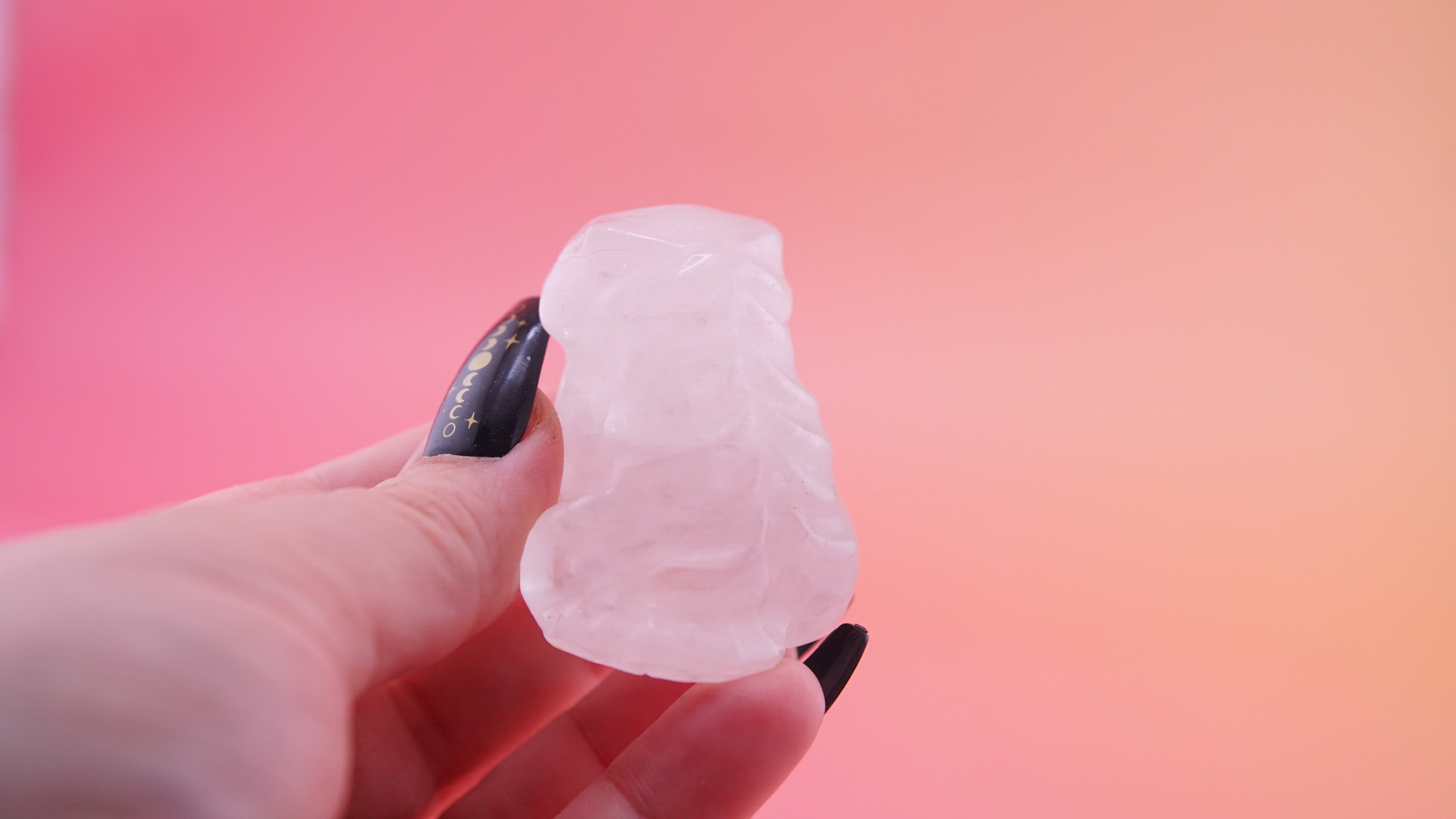 Demon Hunter Fandom Carving | Tiger Carving | Clear Quartz