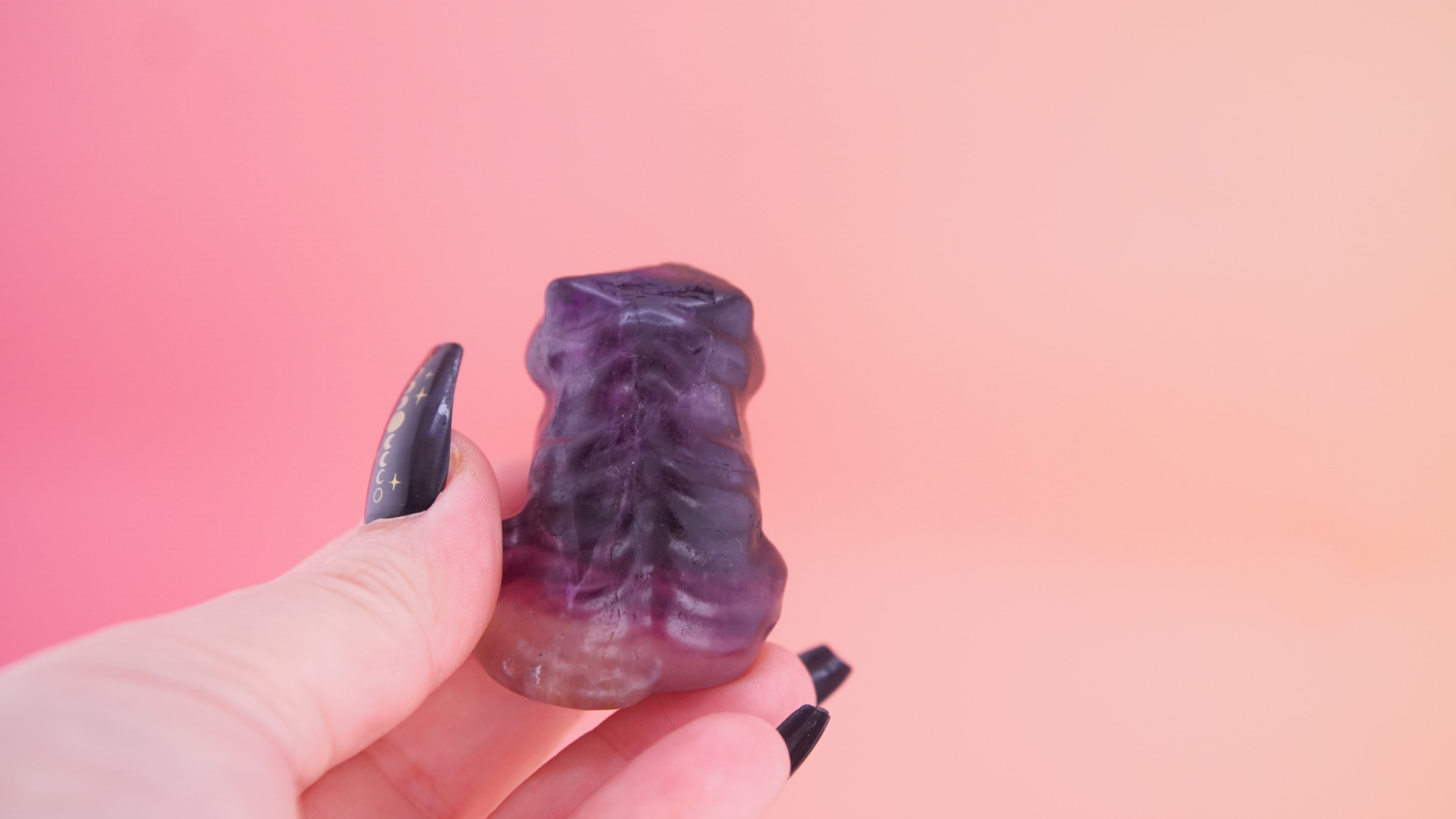 Demon Hunter Fandom Carving | Tiger Carving | Purple Fluorite