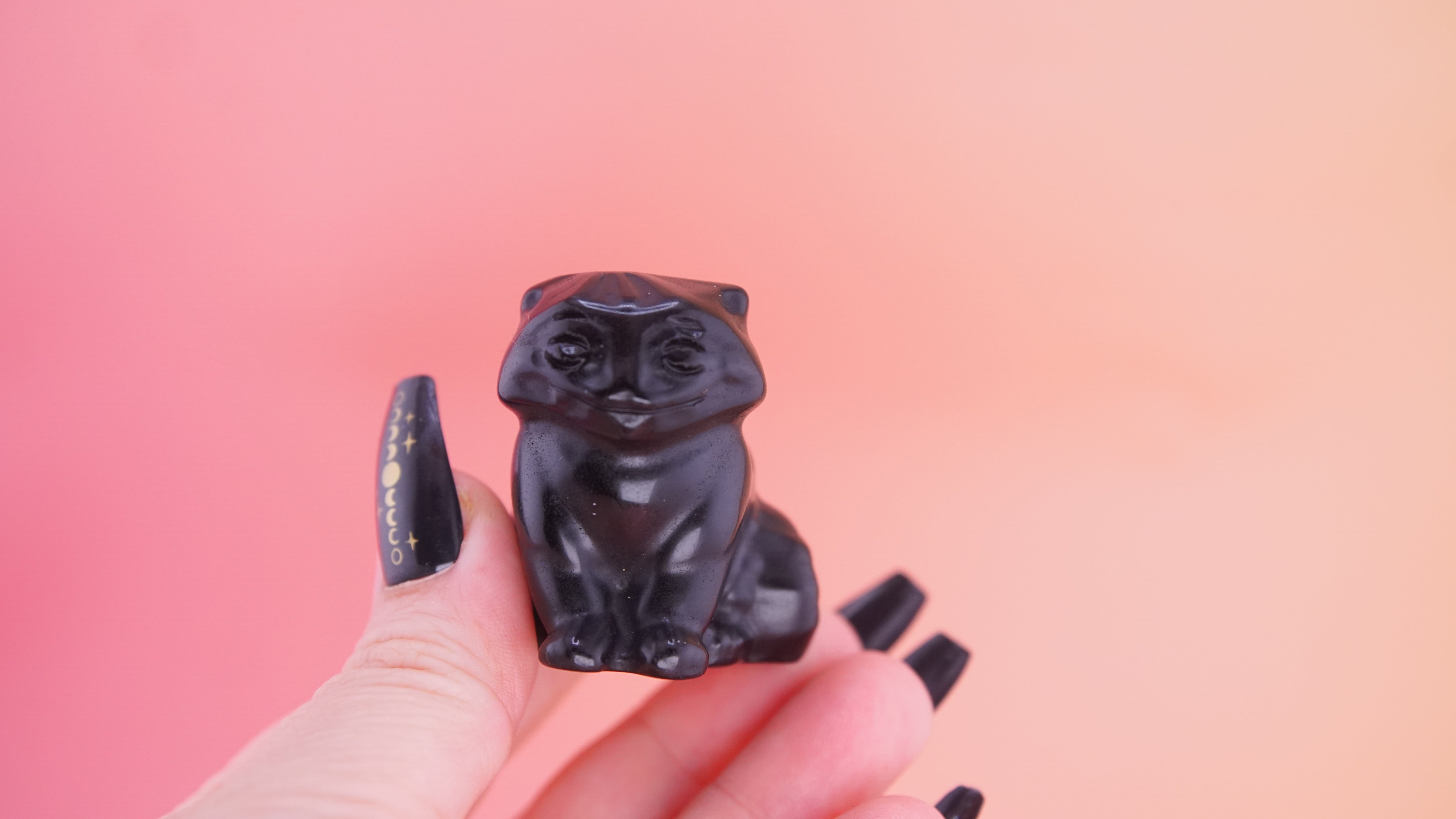 Demon Hunter Fandom Carving | Tiger Carving | Black Obsidian