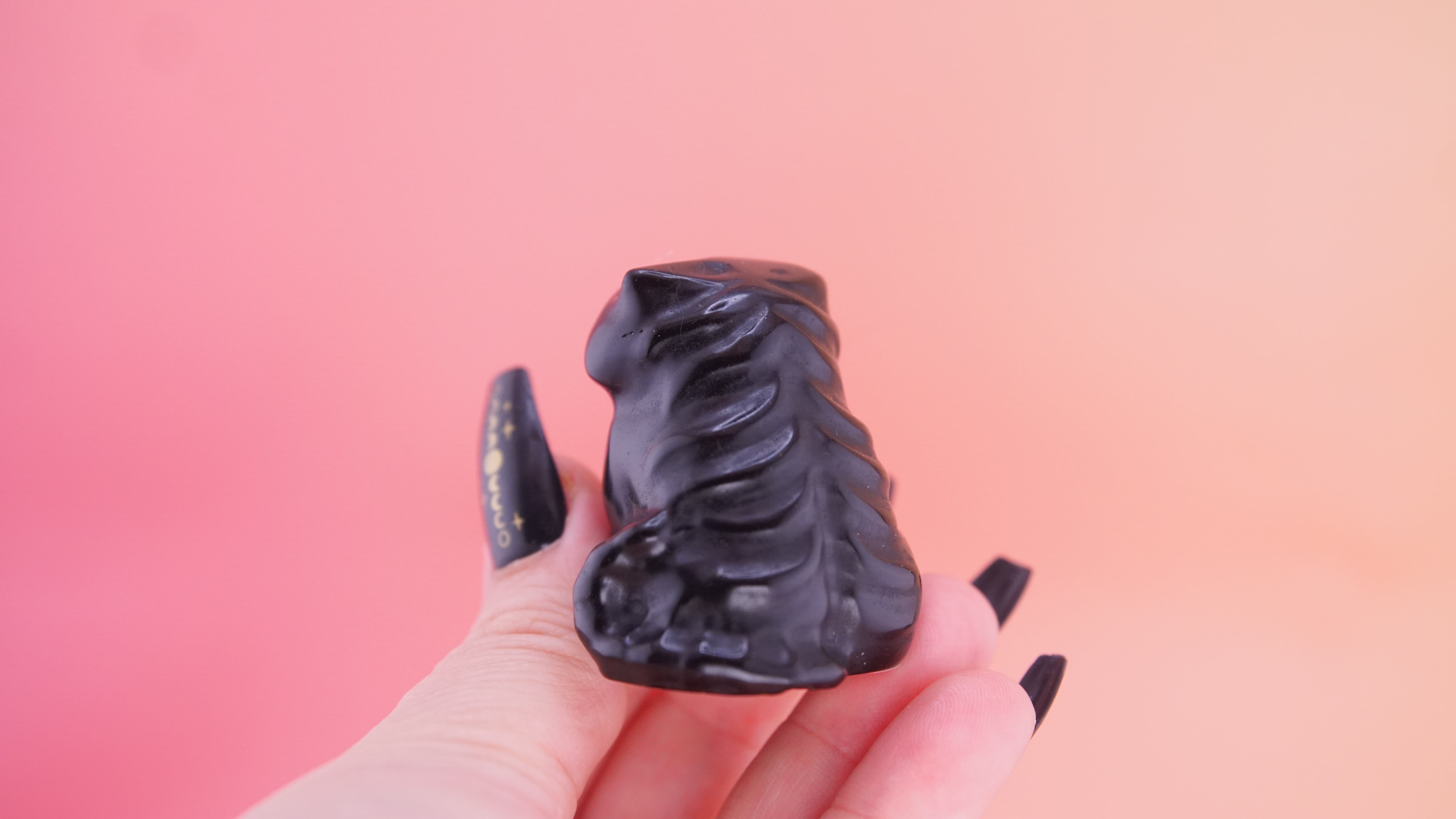 Demon Hunter Fandom Carving | Tiger Carving | Black Obsidian