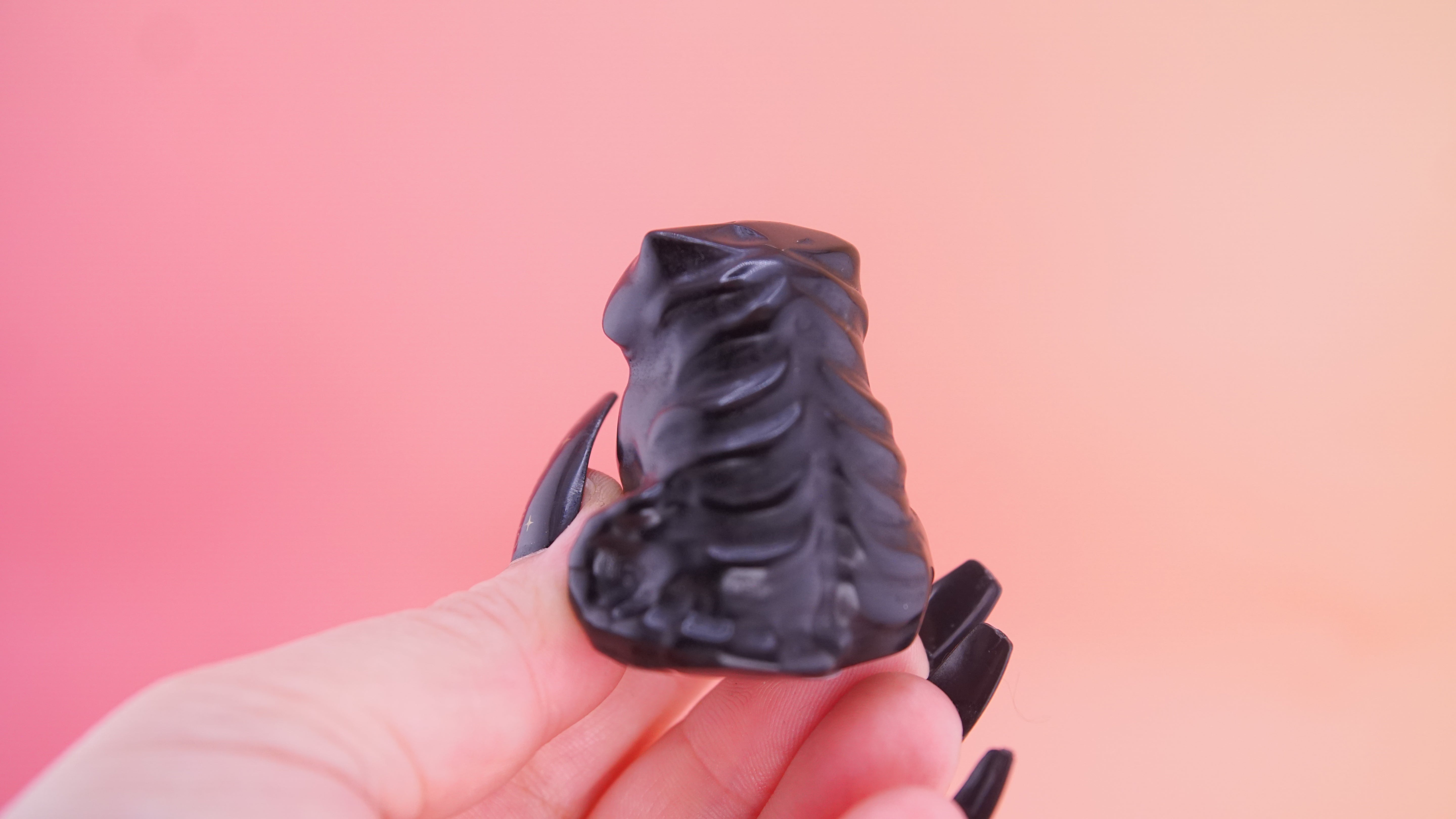 Demon Hunter Fandom Carving | Tiger Carving | Black Obsidian