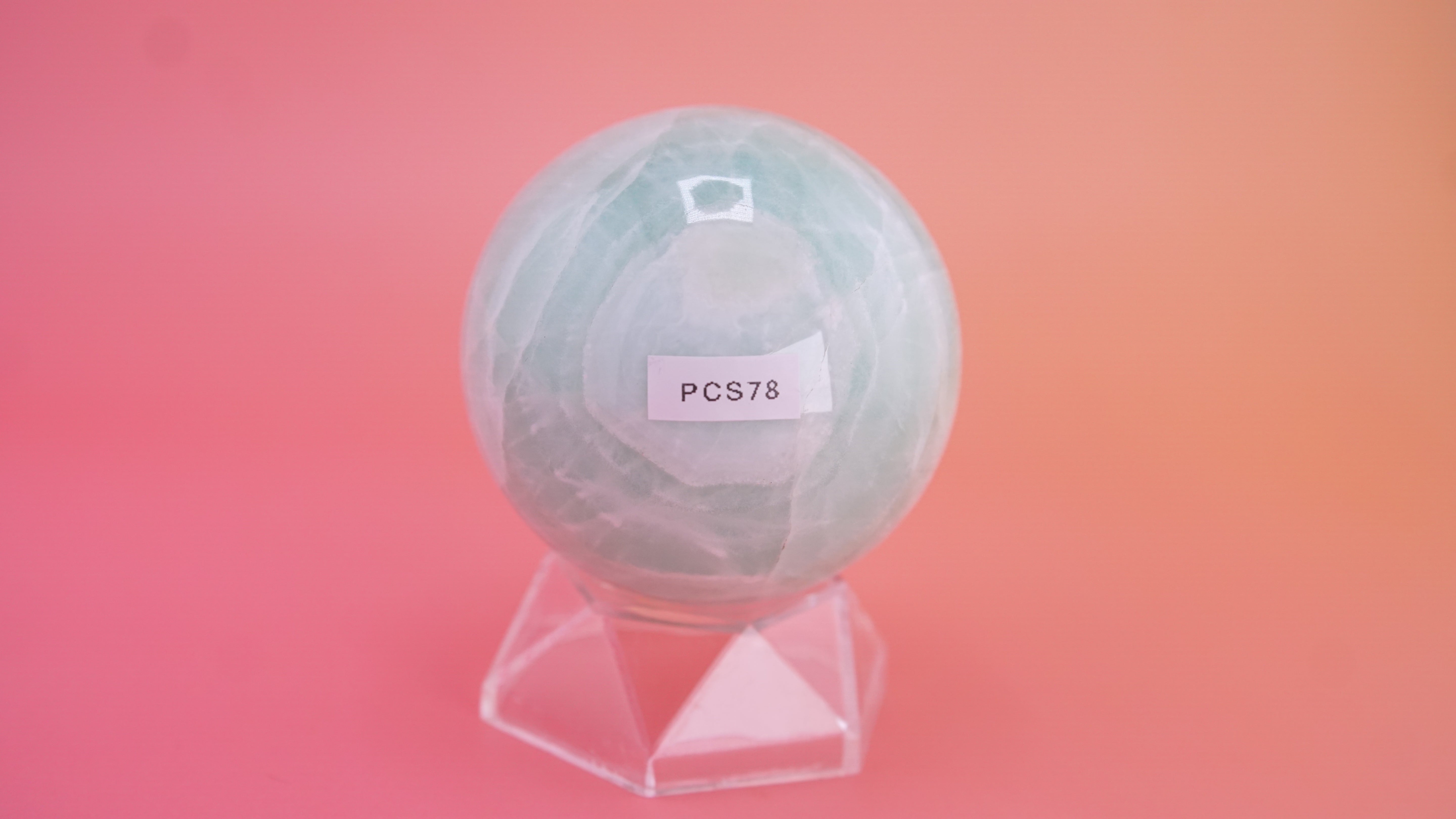 Pistachio Calcite Sphere From Pakistan