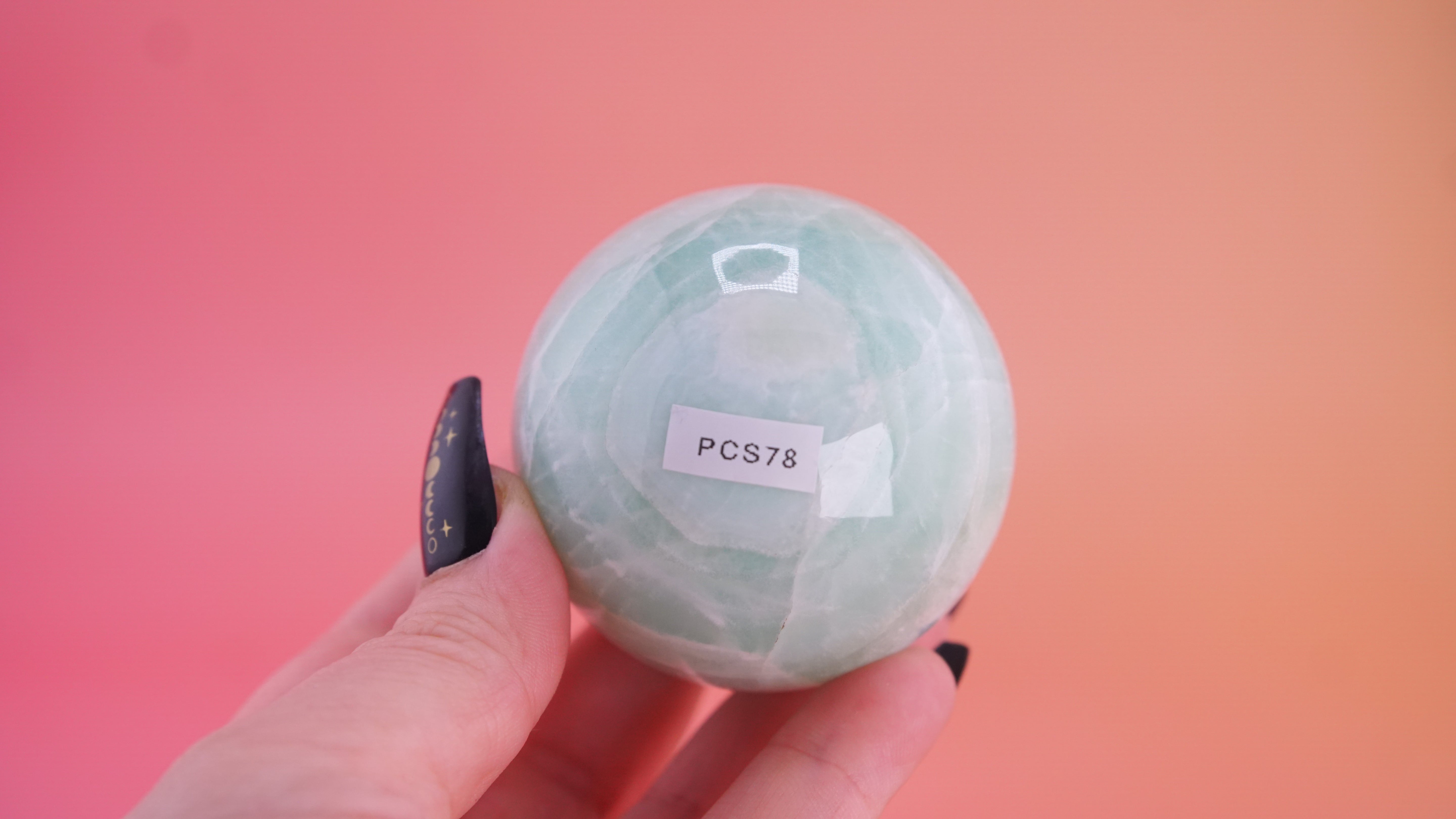 Pistachio Calcite Sphere From Pakistan