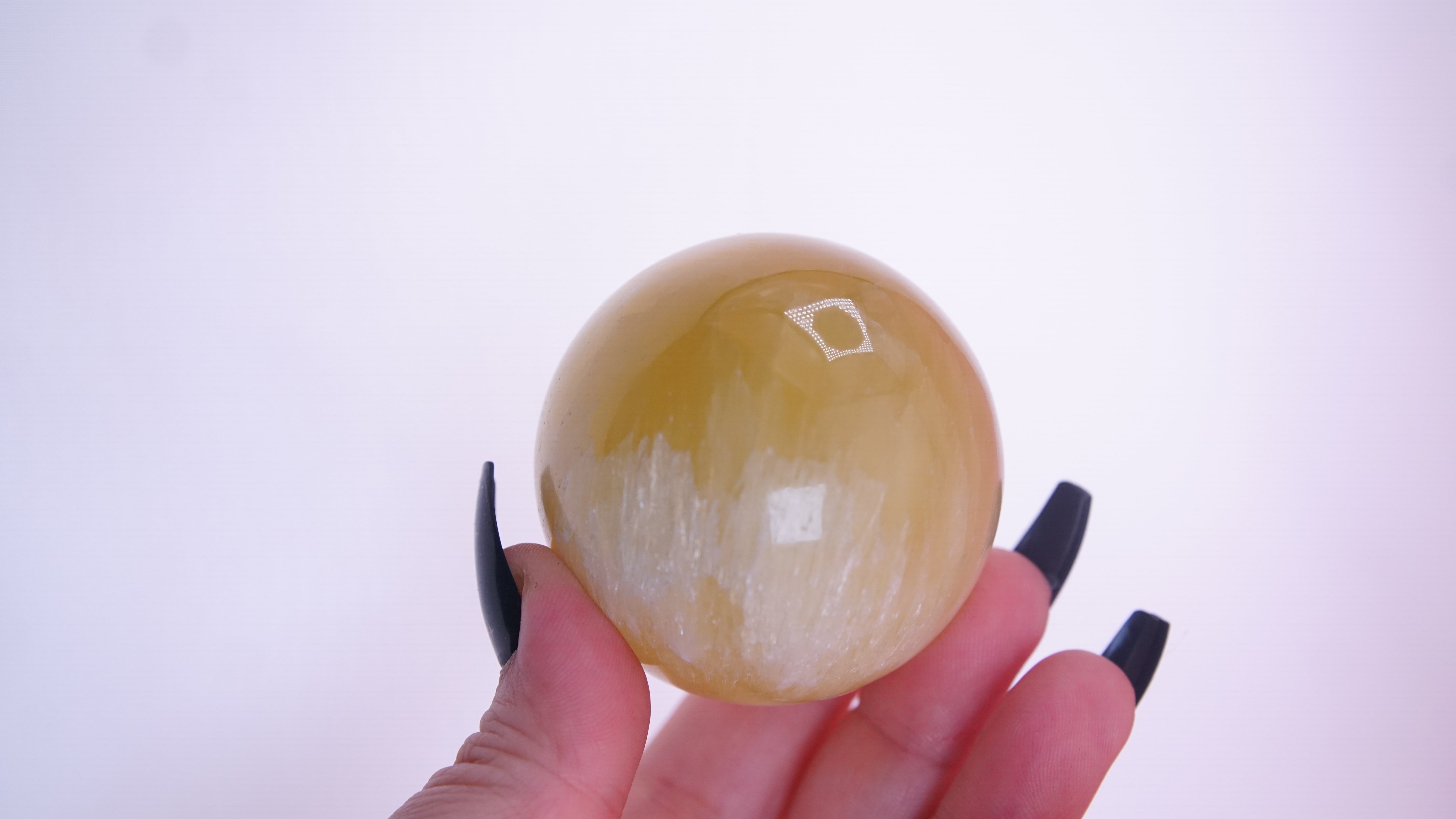 Lemon Calcite Sphere From Pakistan