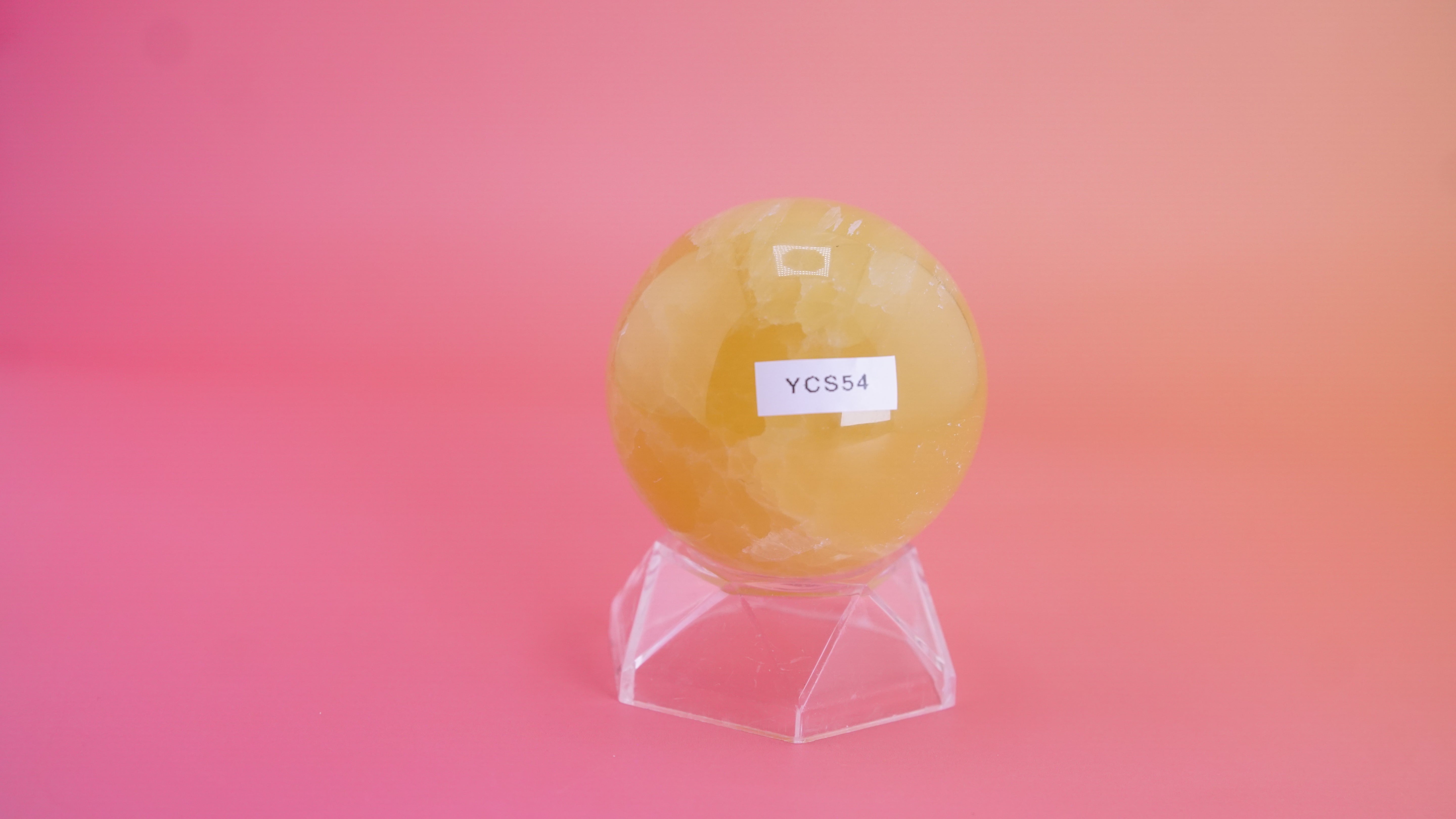 Lemon Calcite Sphere From Pakistan