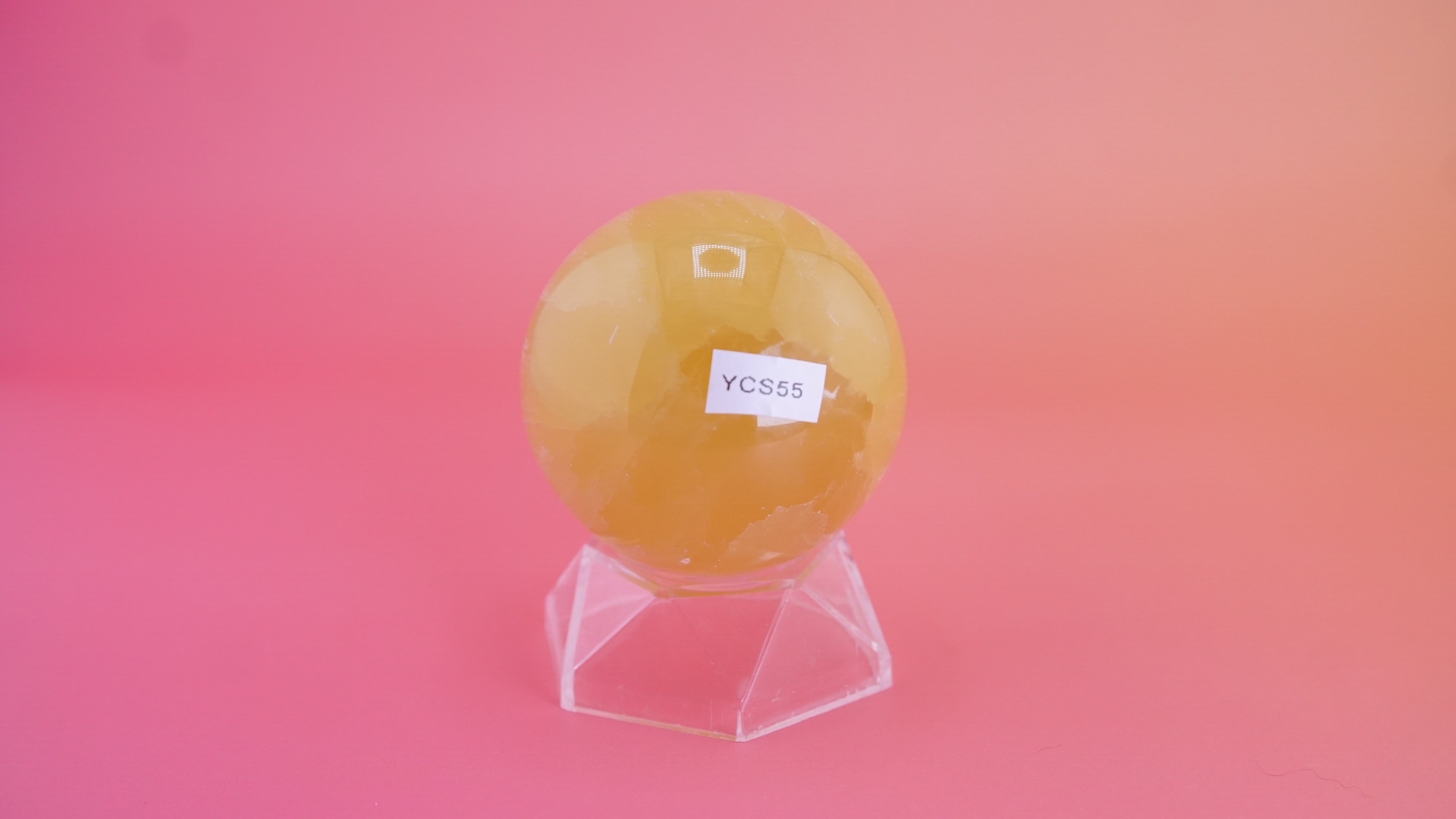 Lemon Calcite Sphere From Pakistan