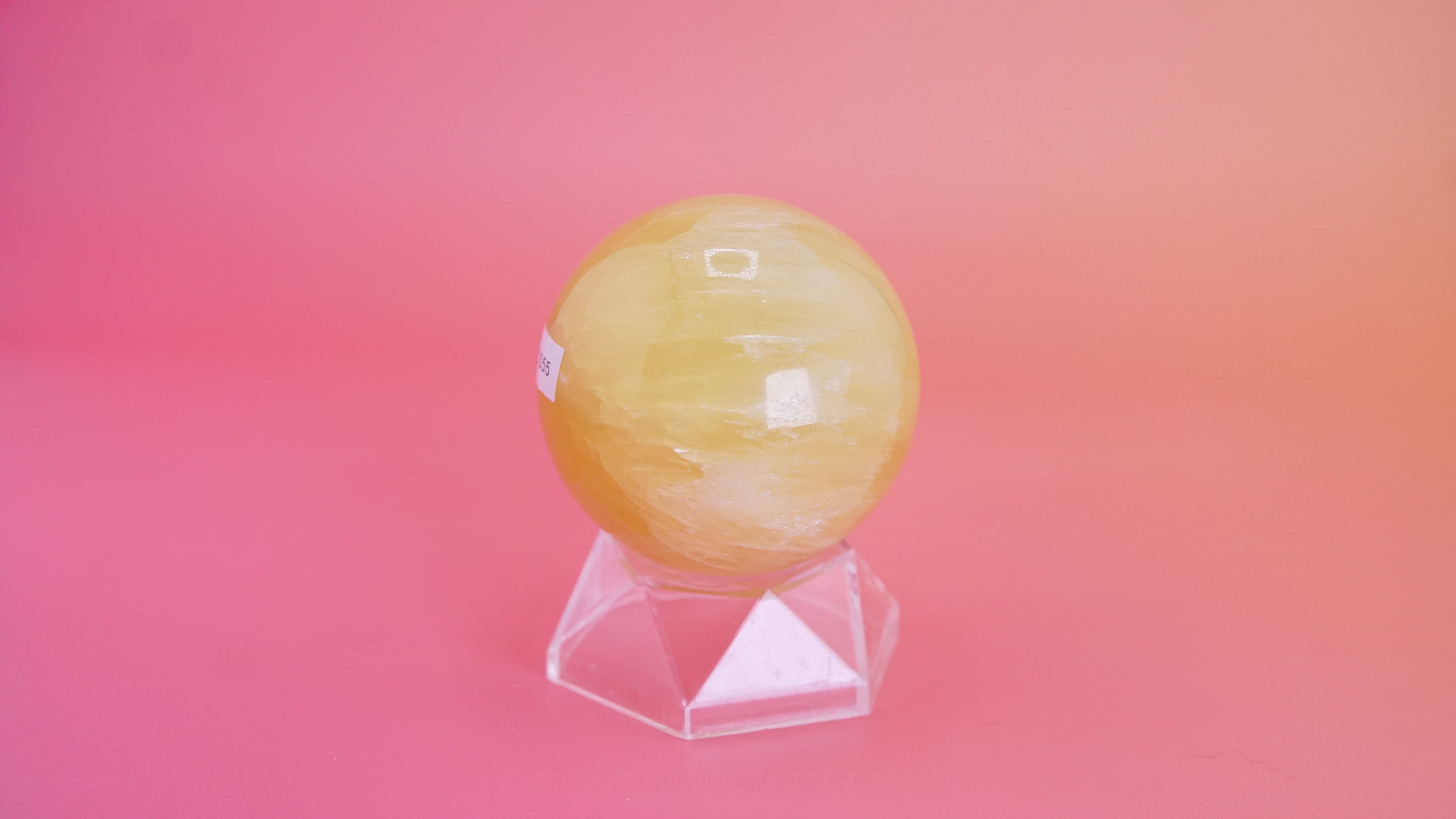 Lemon Calcite Sphere From Pakistan