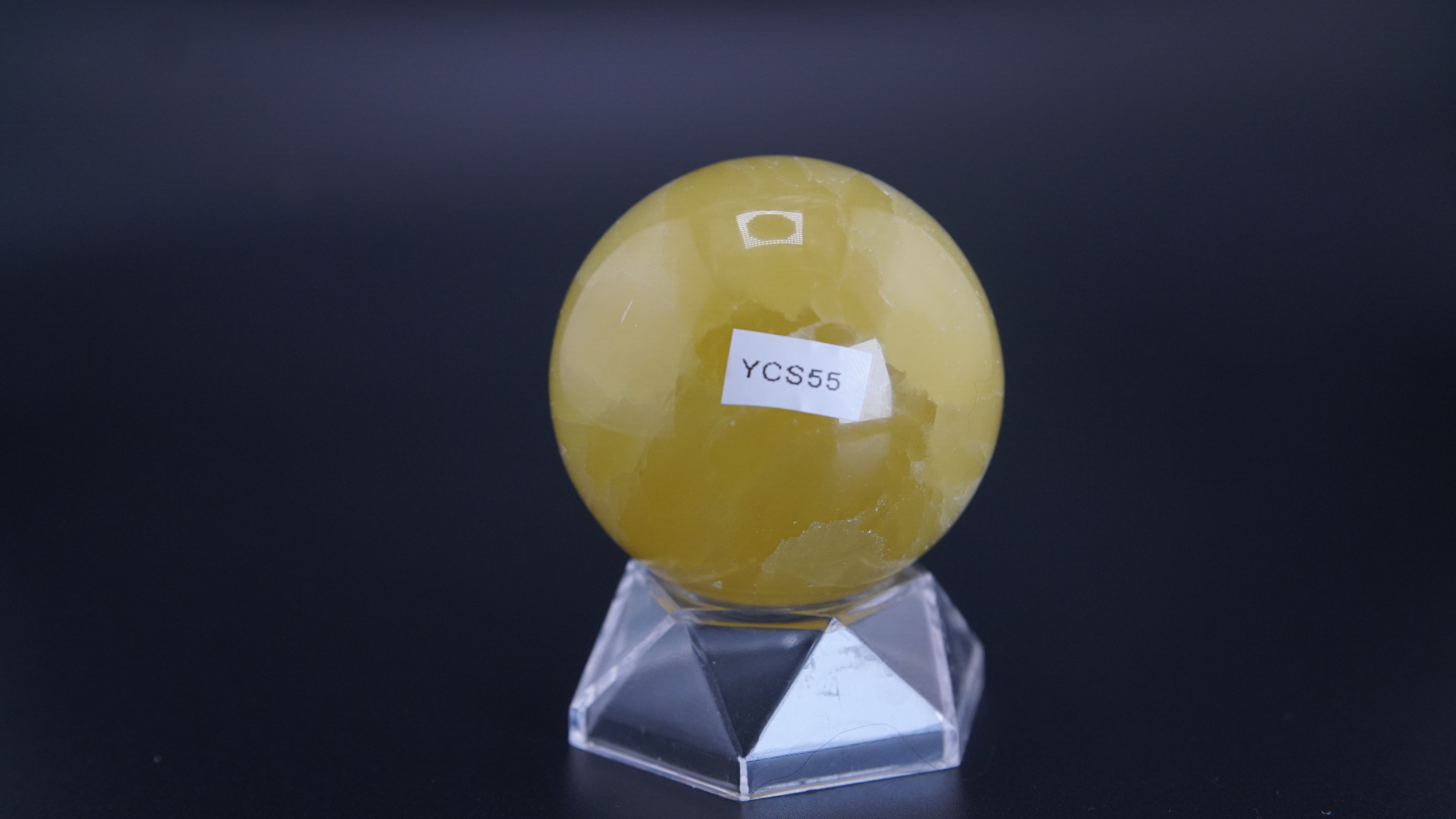Lemon Calcite Sphere From Pakistan