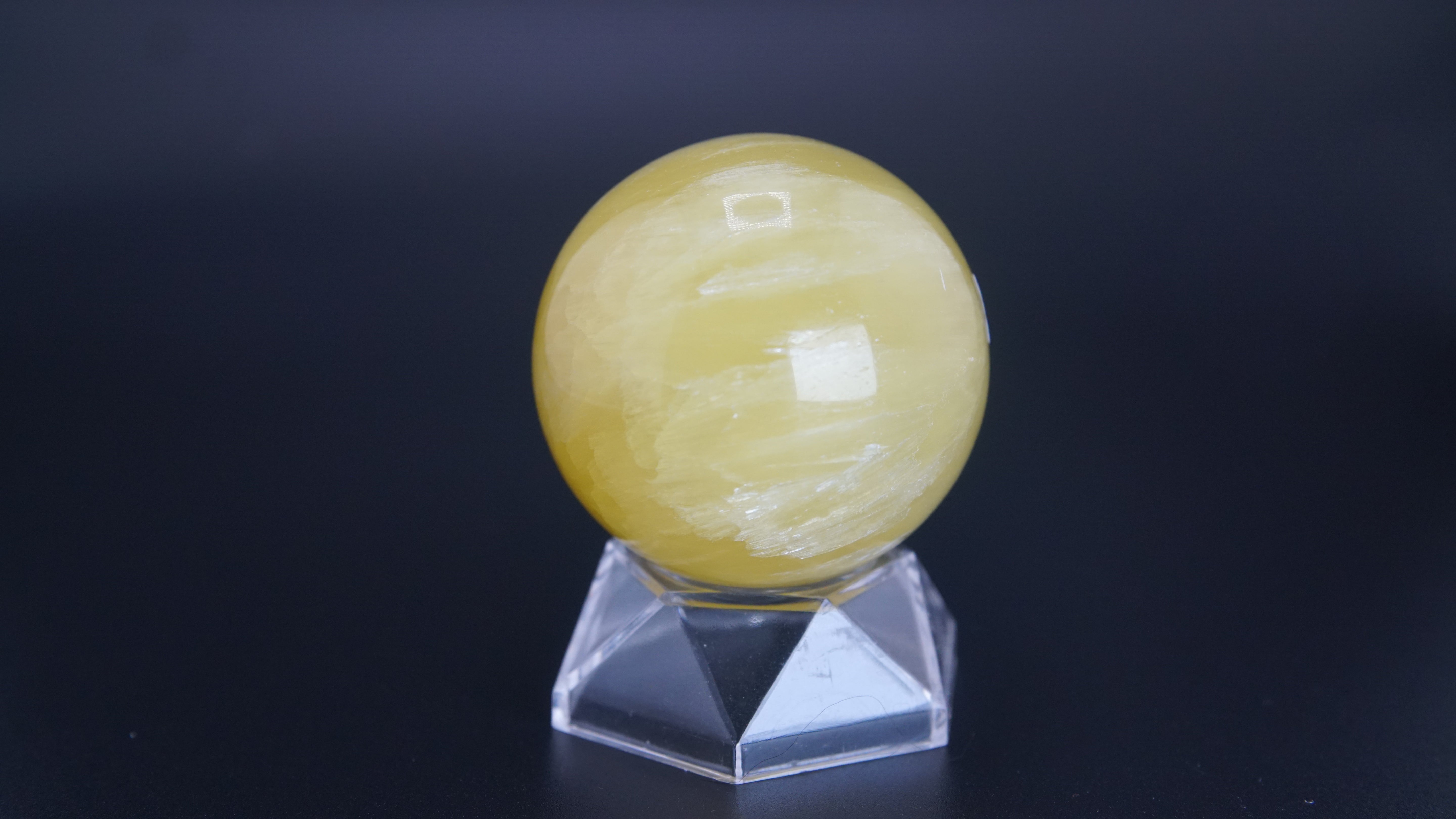 Lemon Calcite Sphere From Pakistan