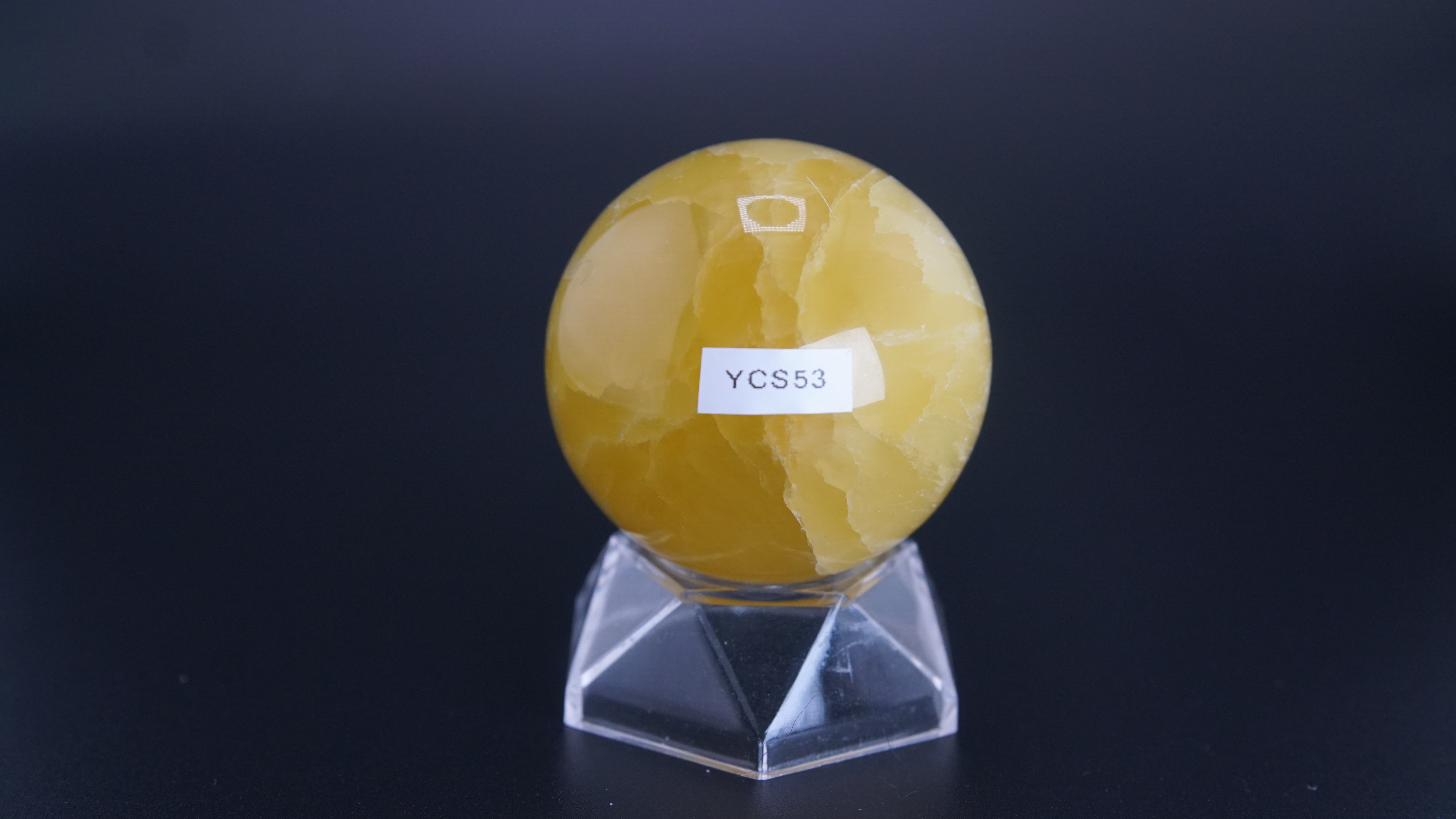 Lemon Calcite Sphere From Pakistan