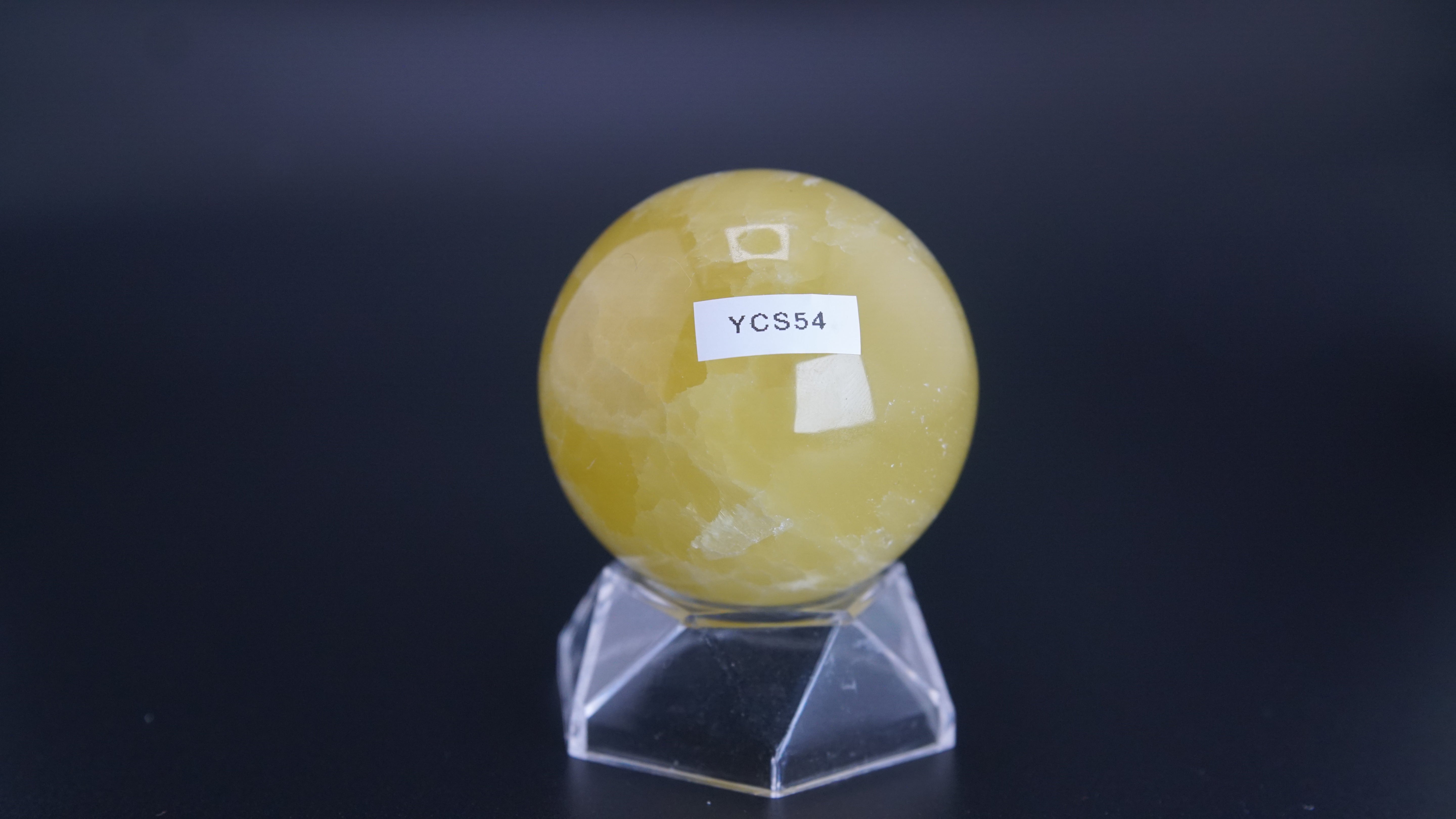 Lemon Calcite Sphere From Pakistan