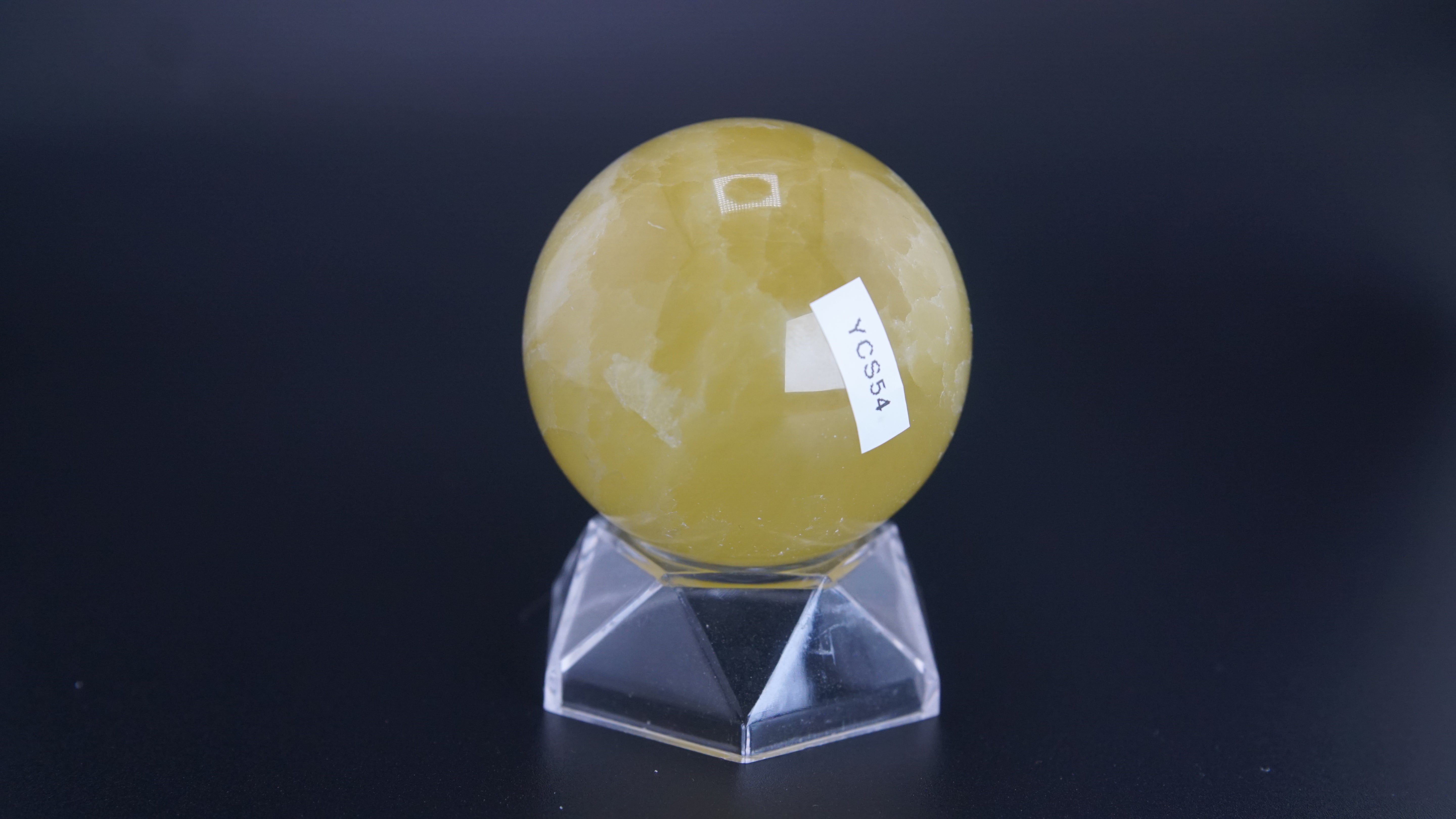 Lemon Calcite Sphere From Pakistan