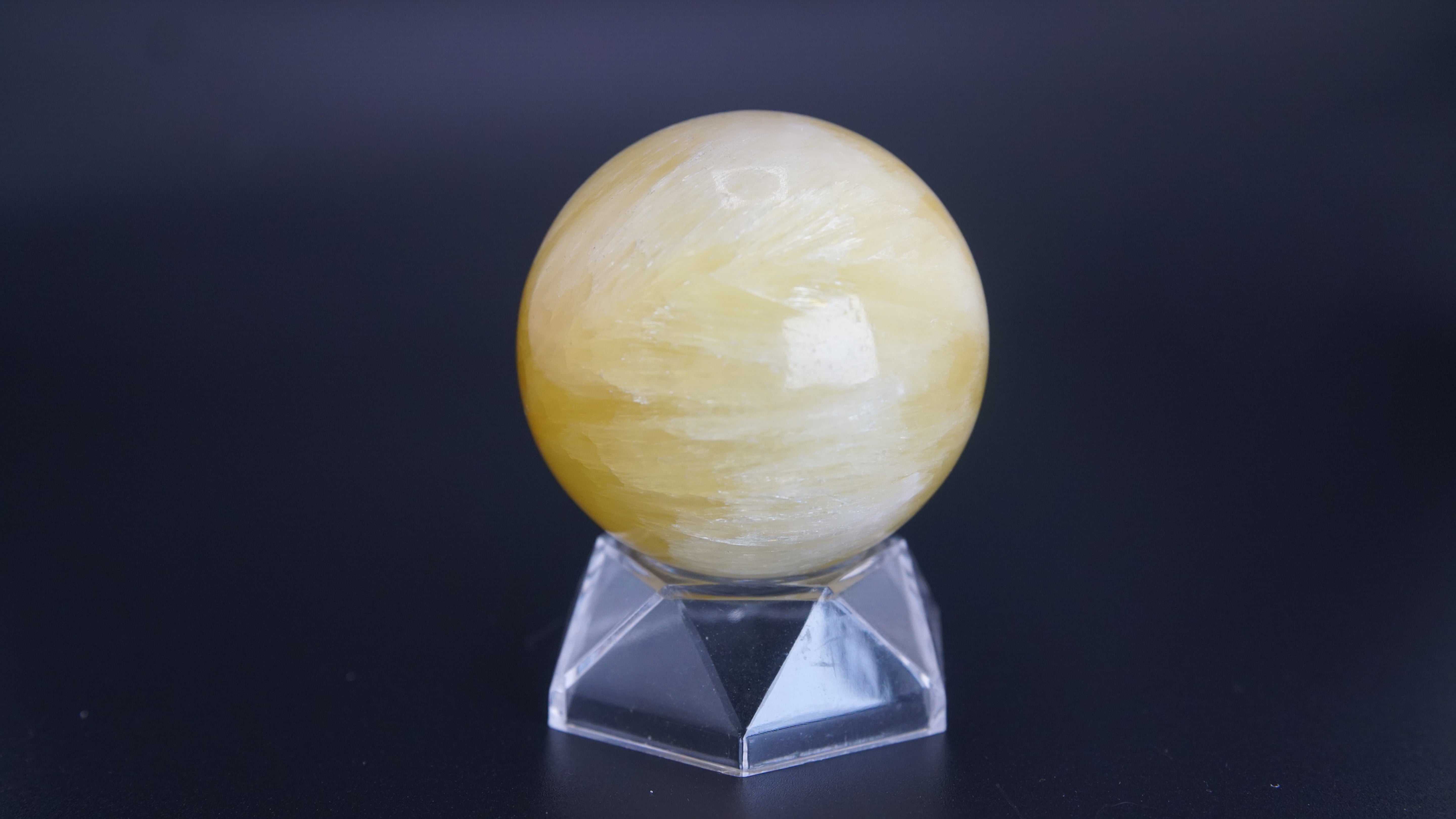 Lemon Calcite Sphere From Pakistan