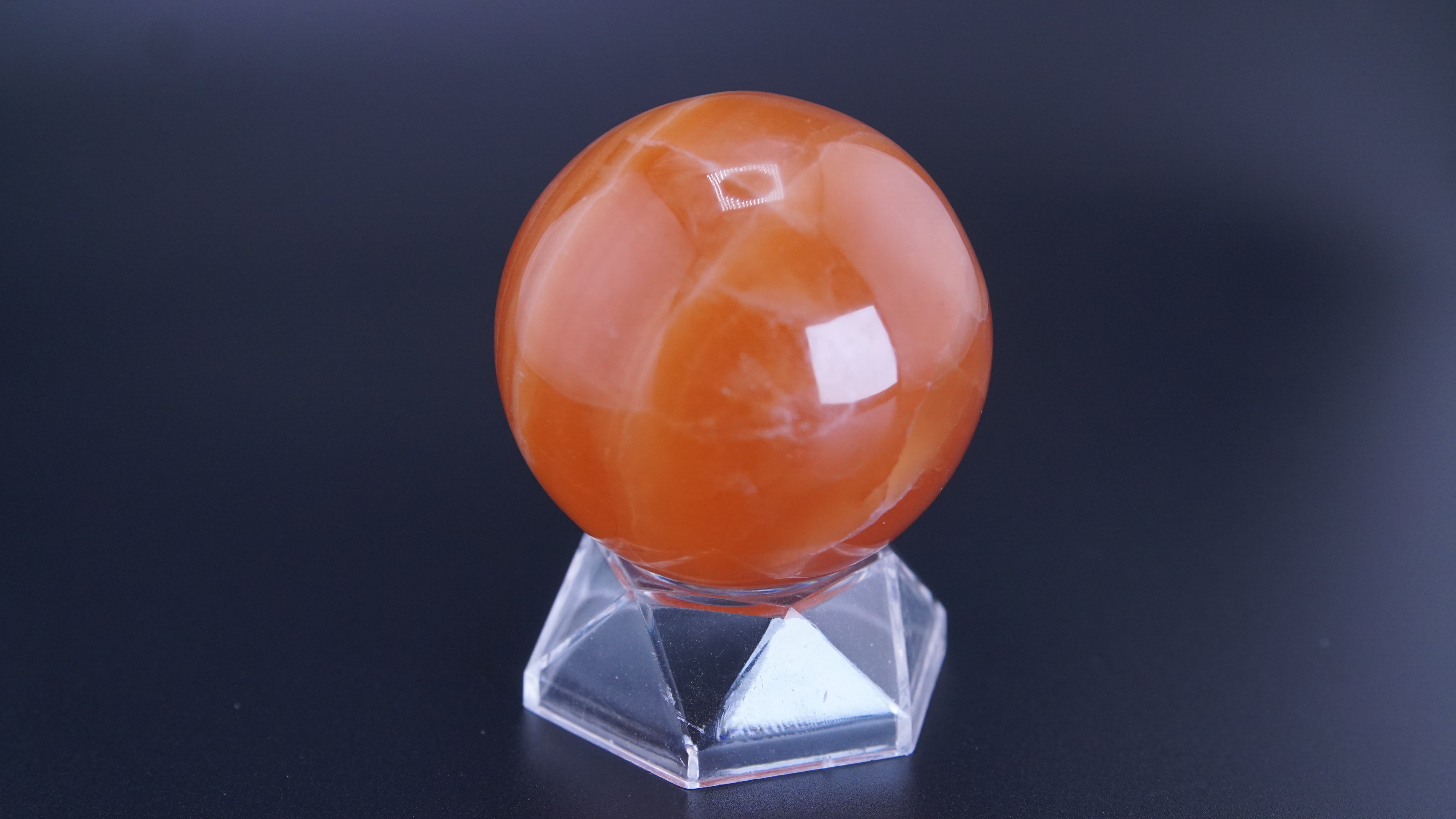 Honey Calcite Sphere From Pakistan
