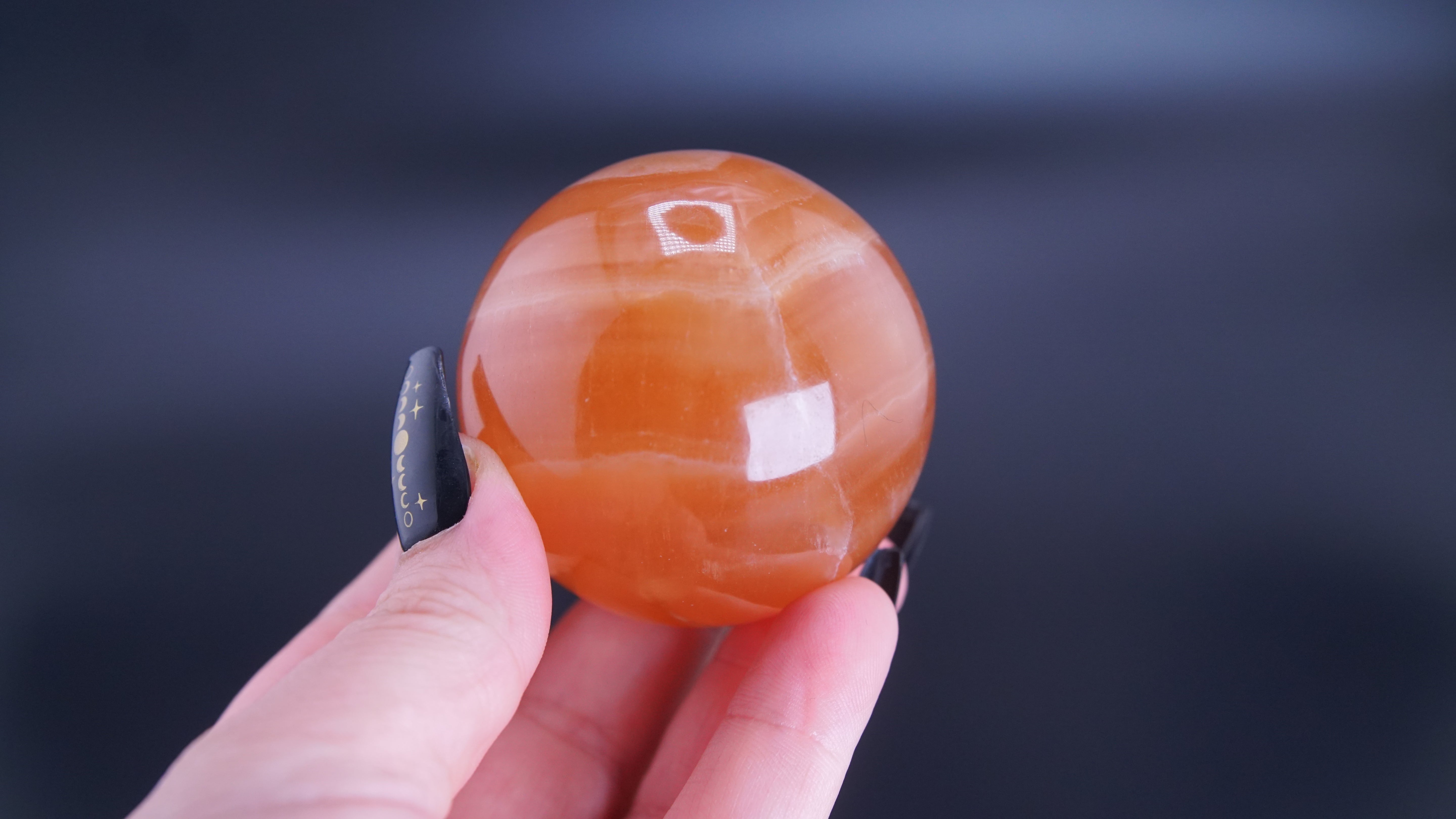 Honey Calcite Sphere From Pakistan