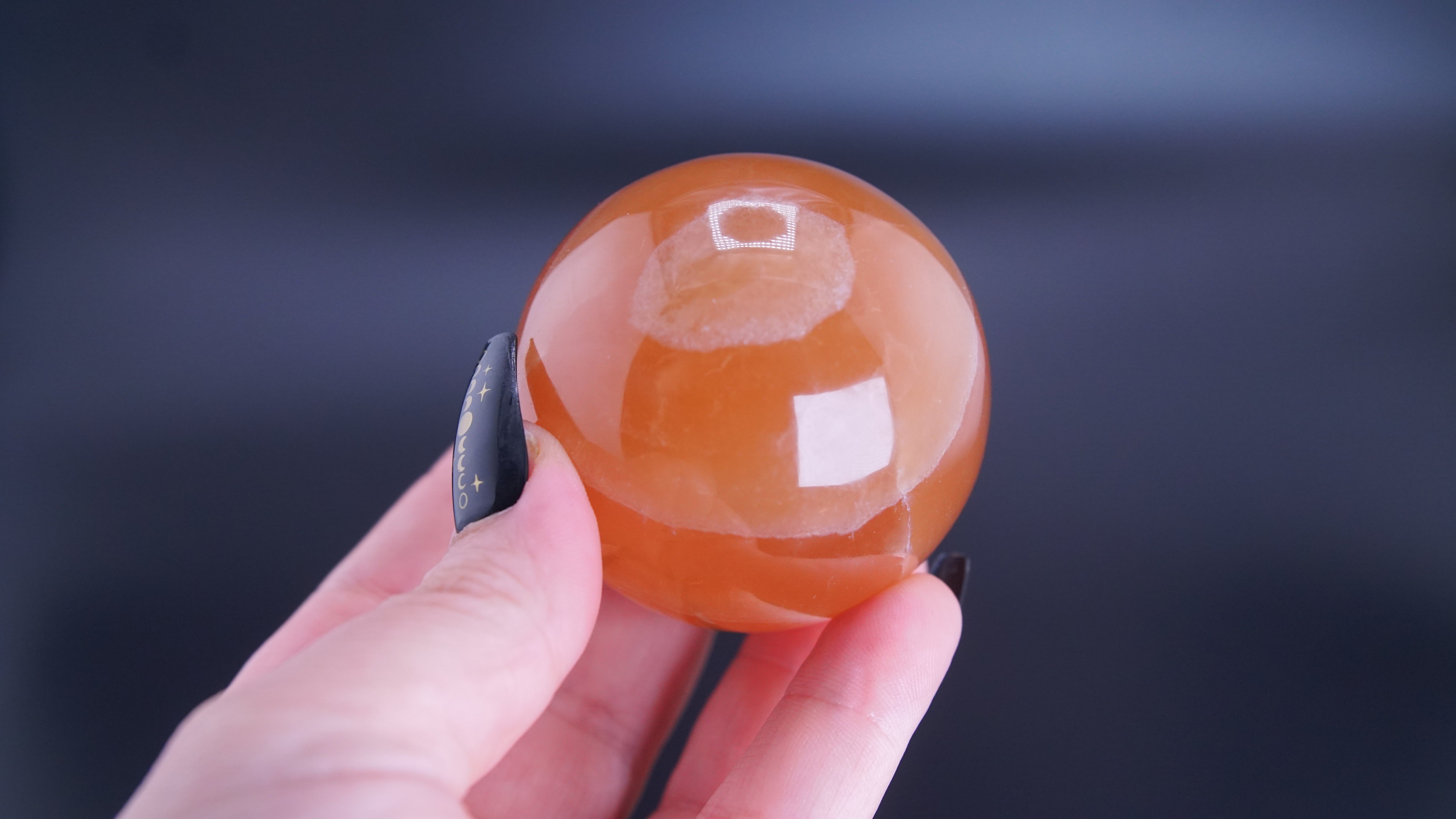 Honey Calcite Sphere From Pakistan