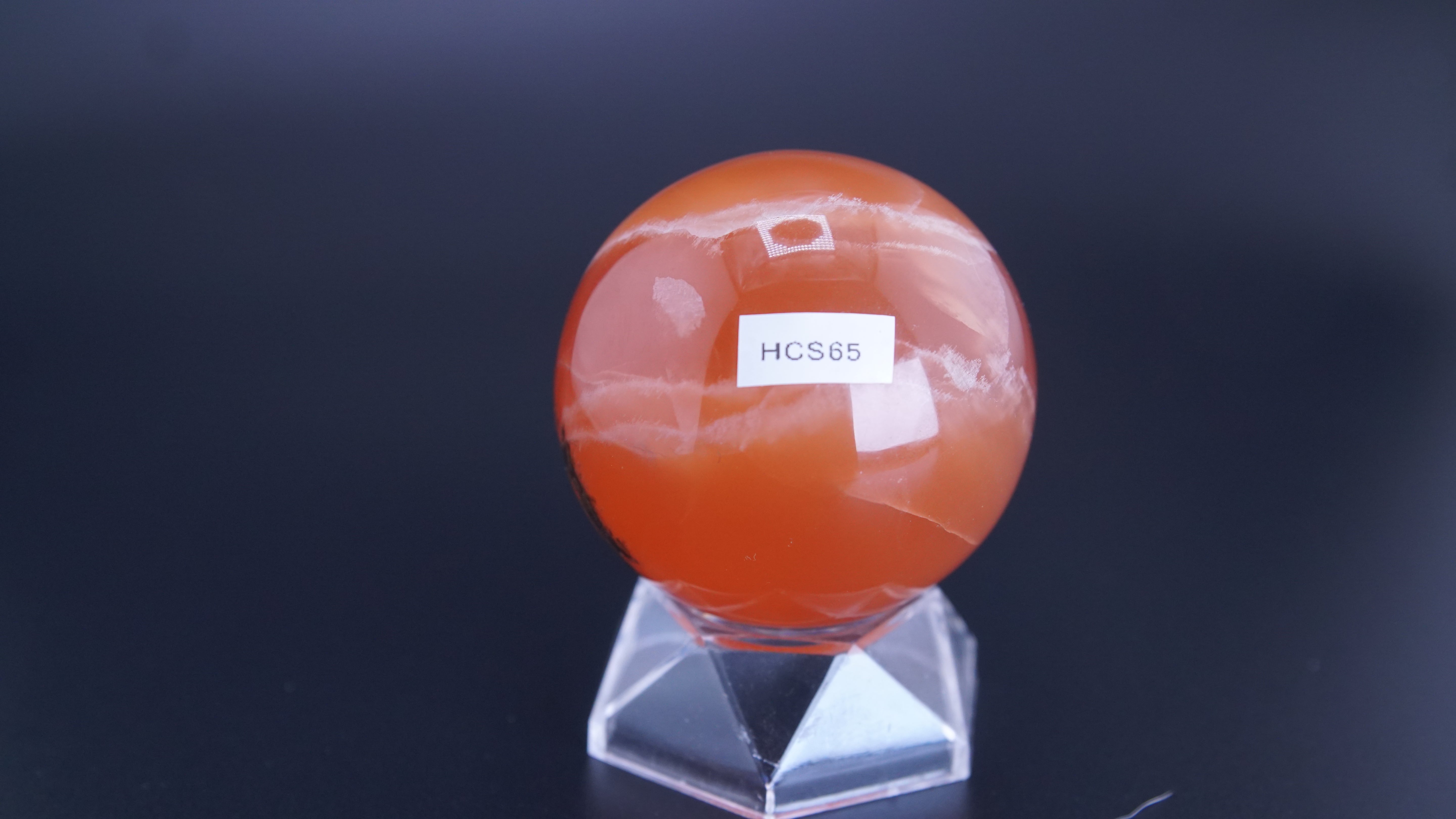 Honey Calcite Sphere From Pakistan