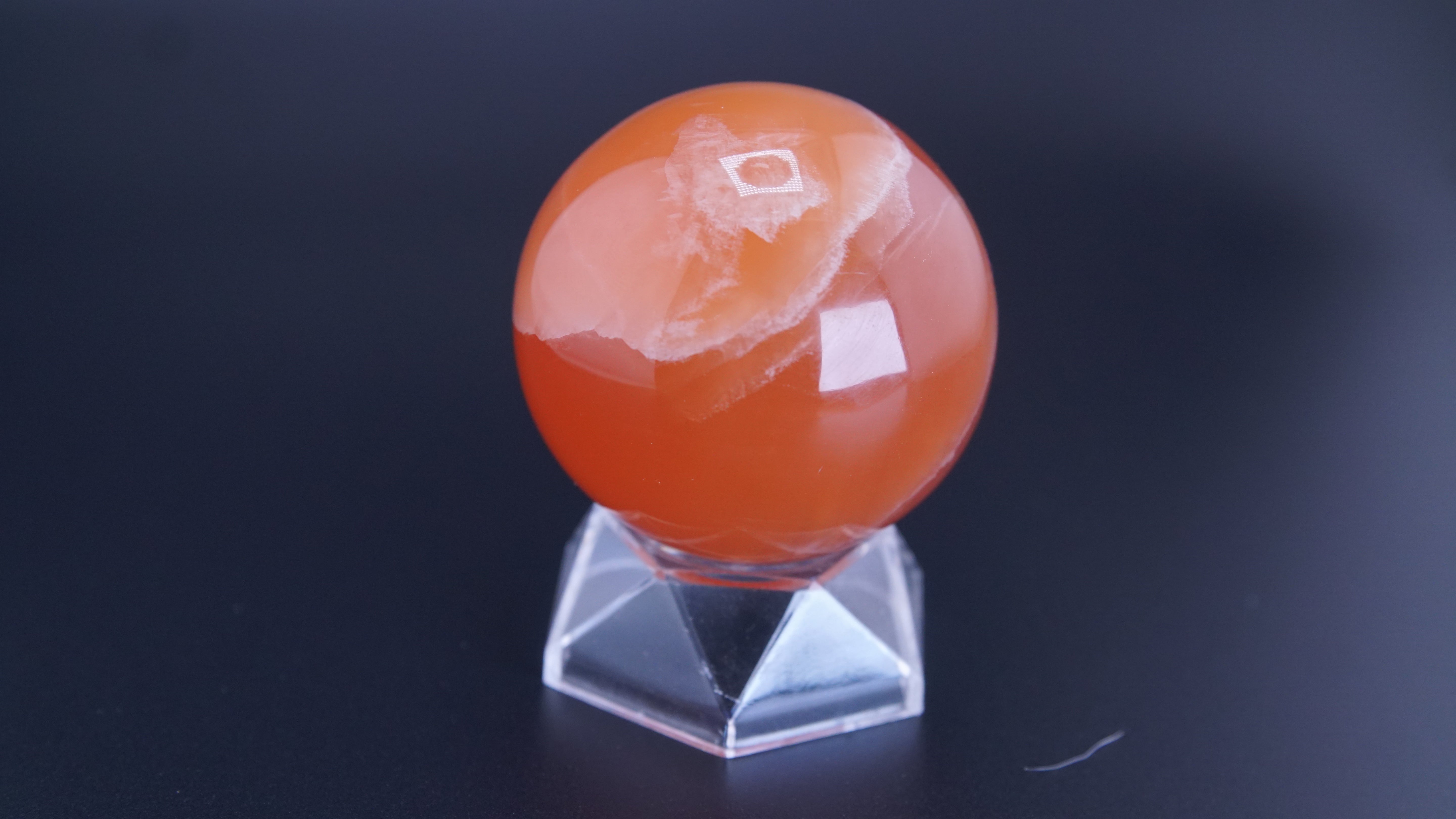Honey Calcite Sphere From Pakistan