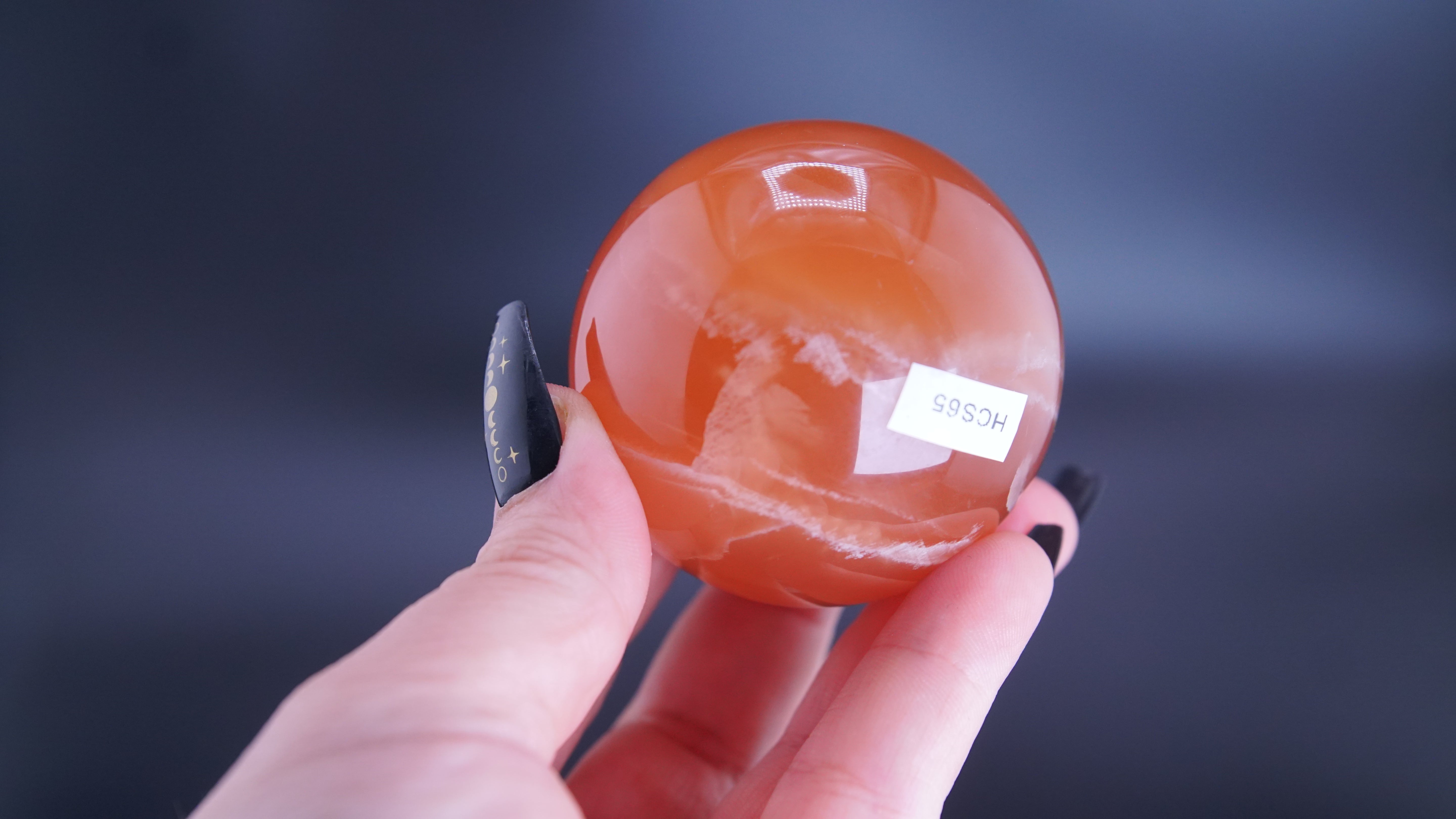 Honey Calcite Sphere From Pakistan