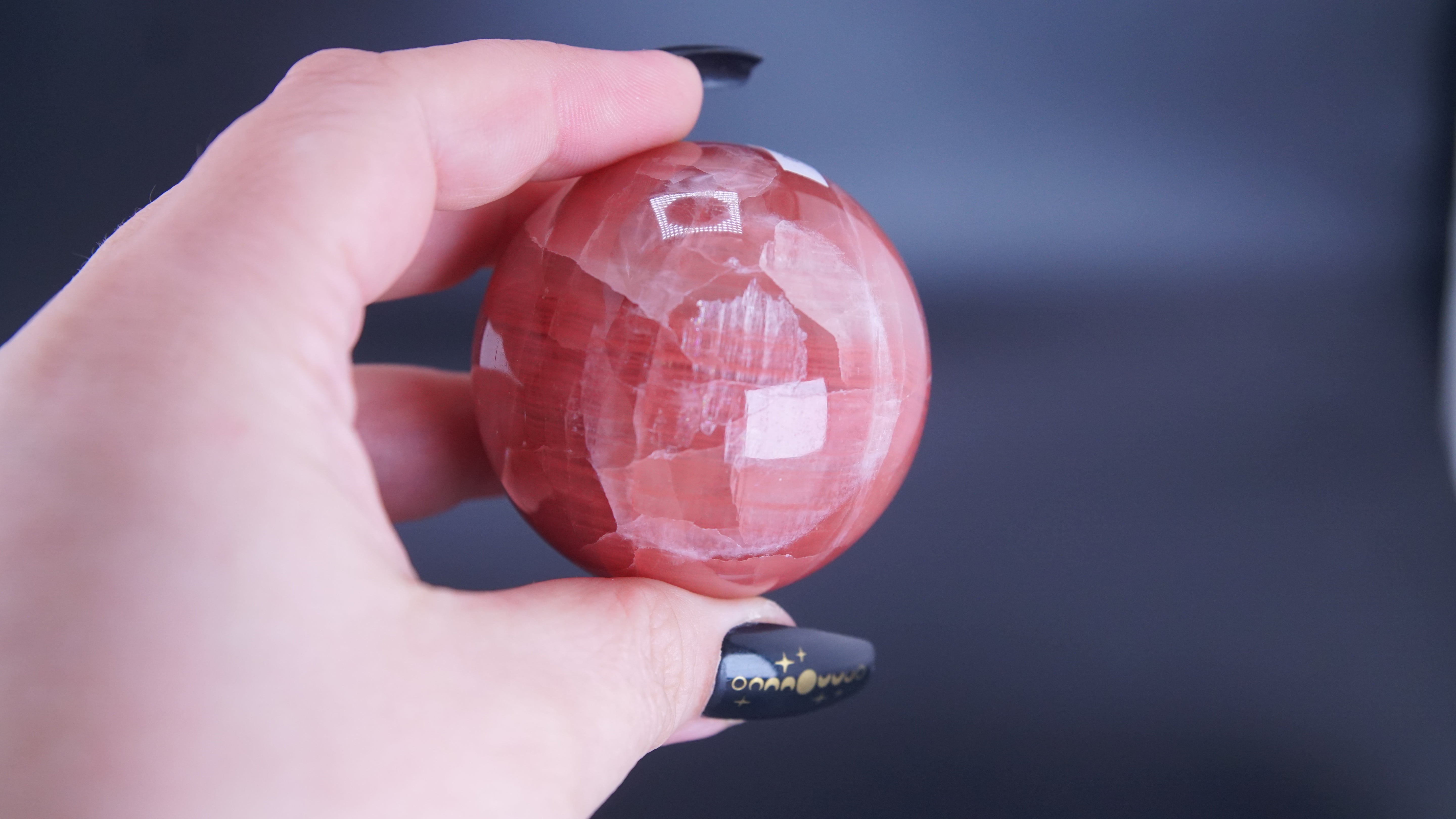 Rose Calcite Sphere From Pakistan