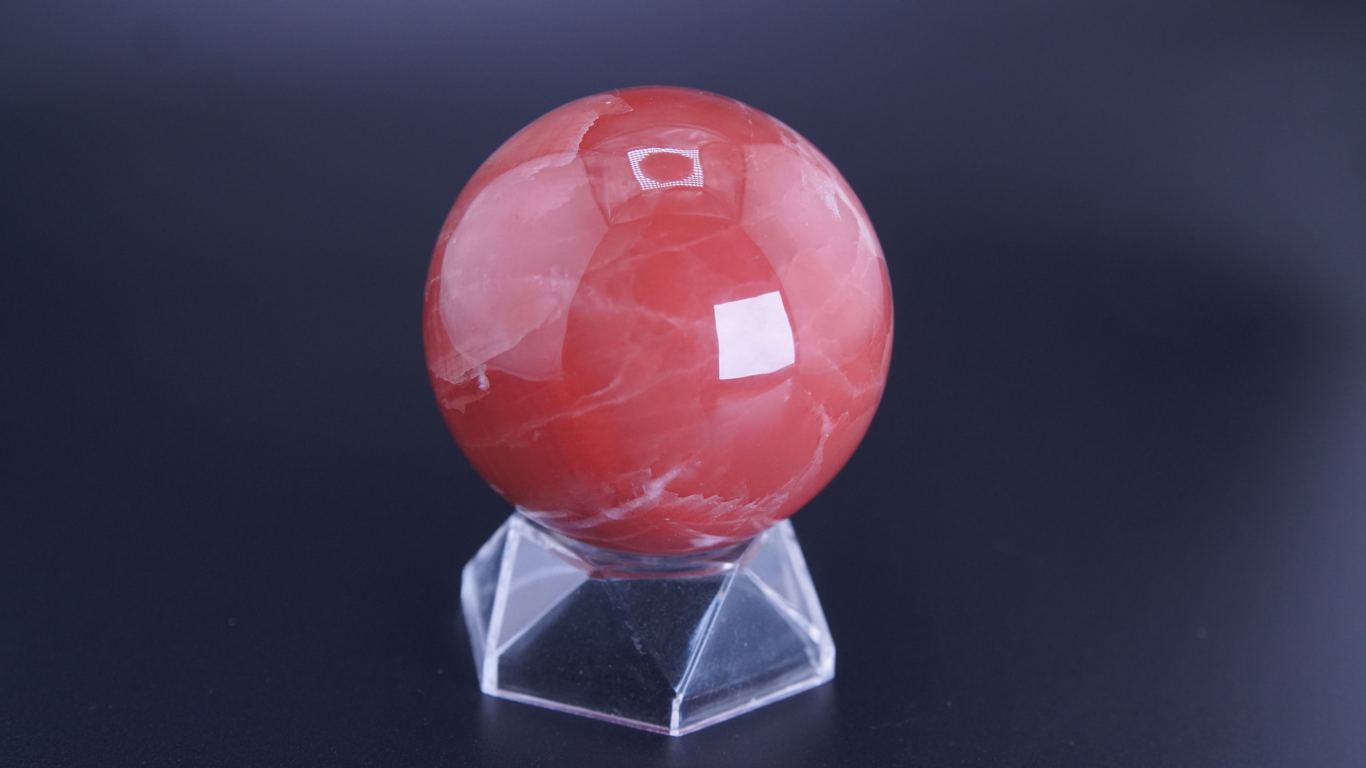 Rose Calcite Sphere From Pakistan