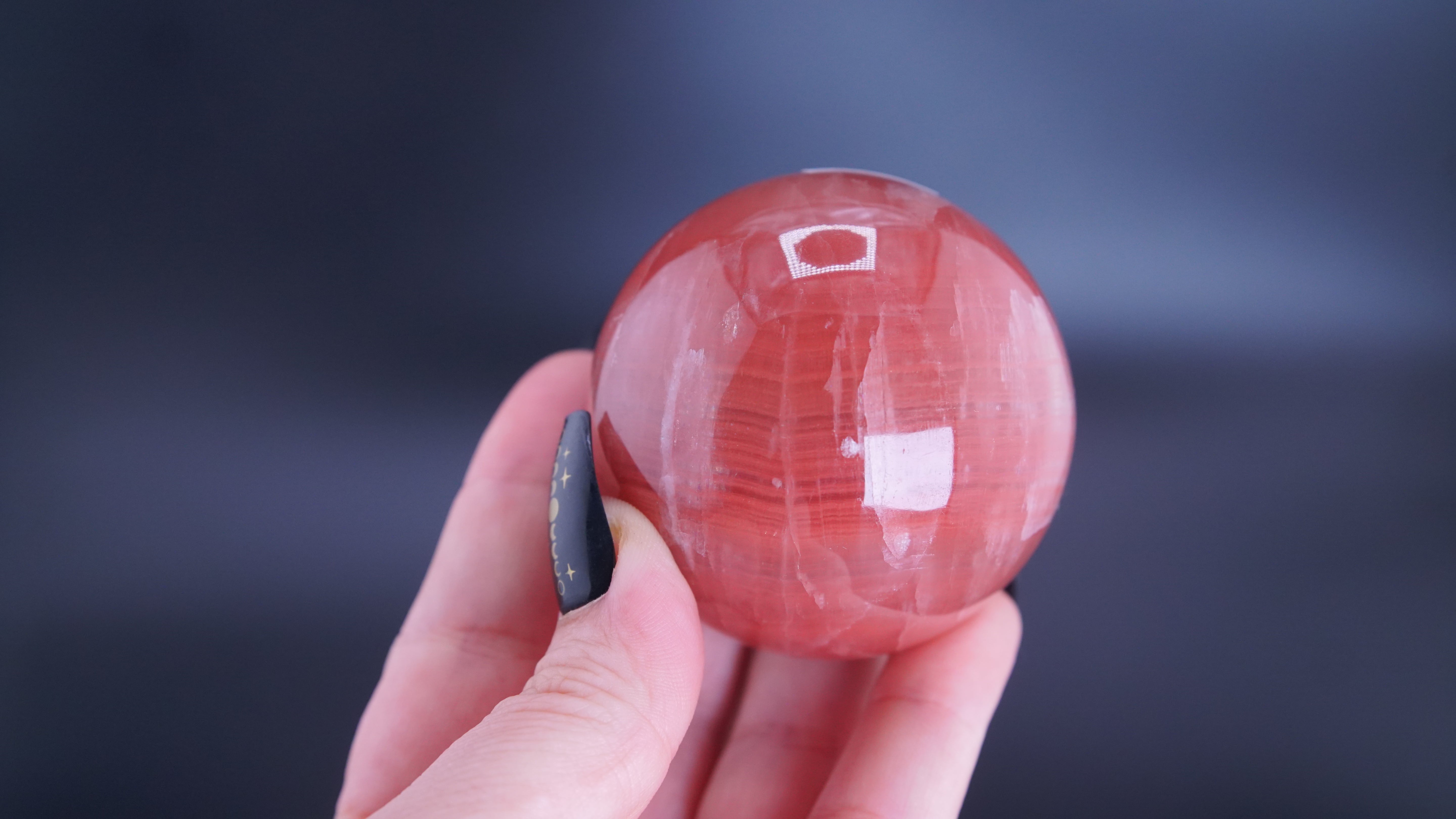 Rose Calcite Sphere From Pakistan