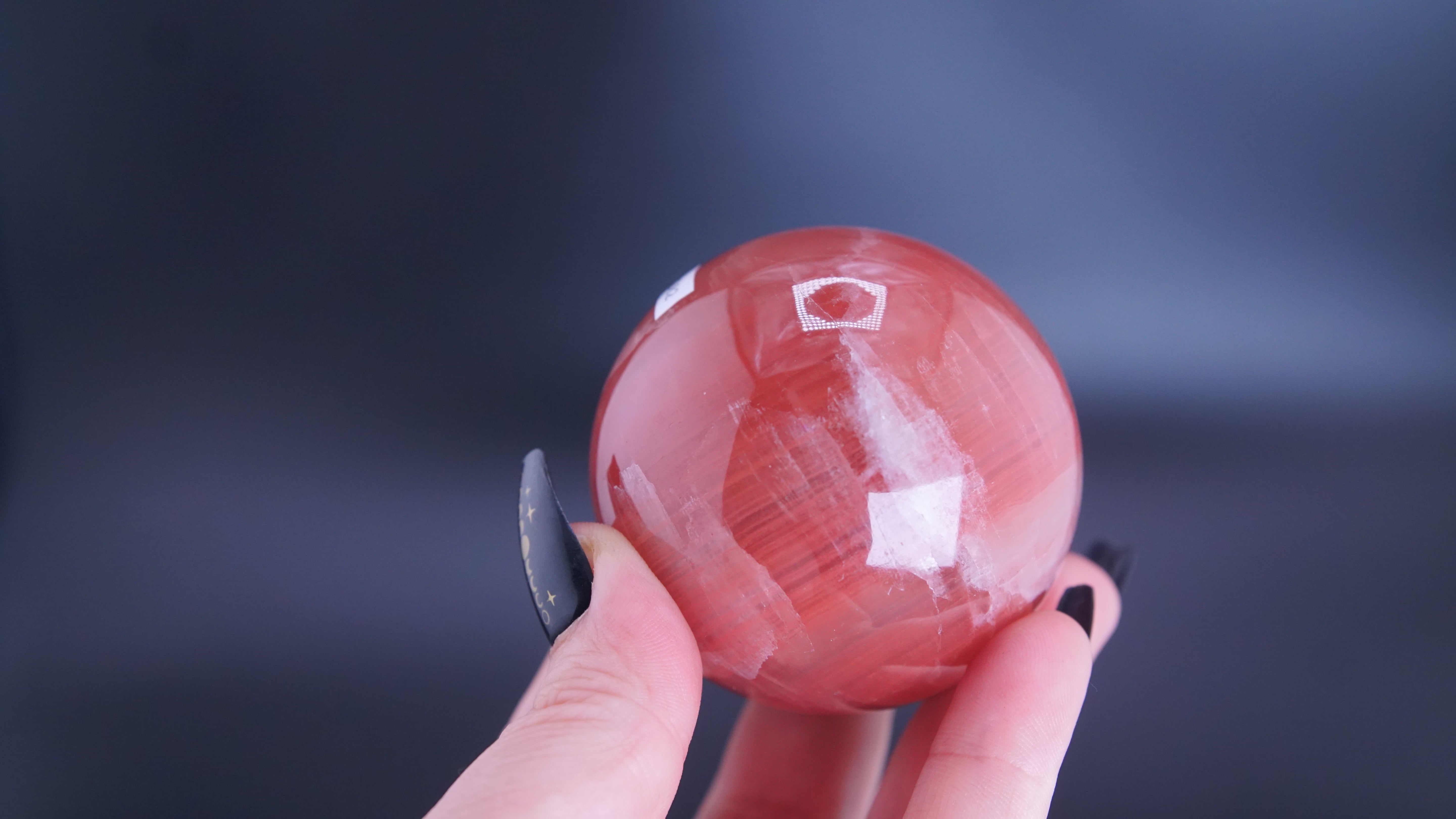 Rose Calcite Sphere From Pakistan