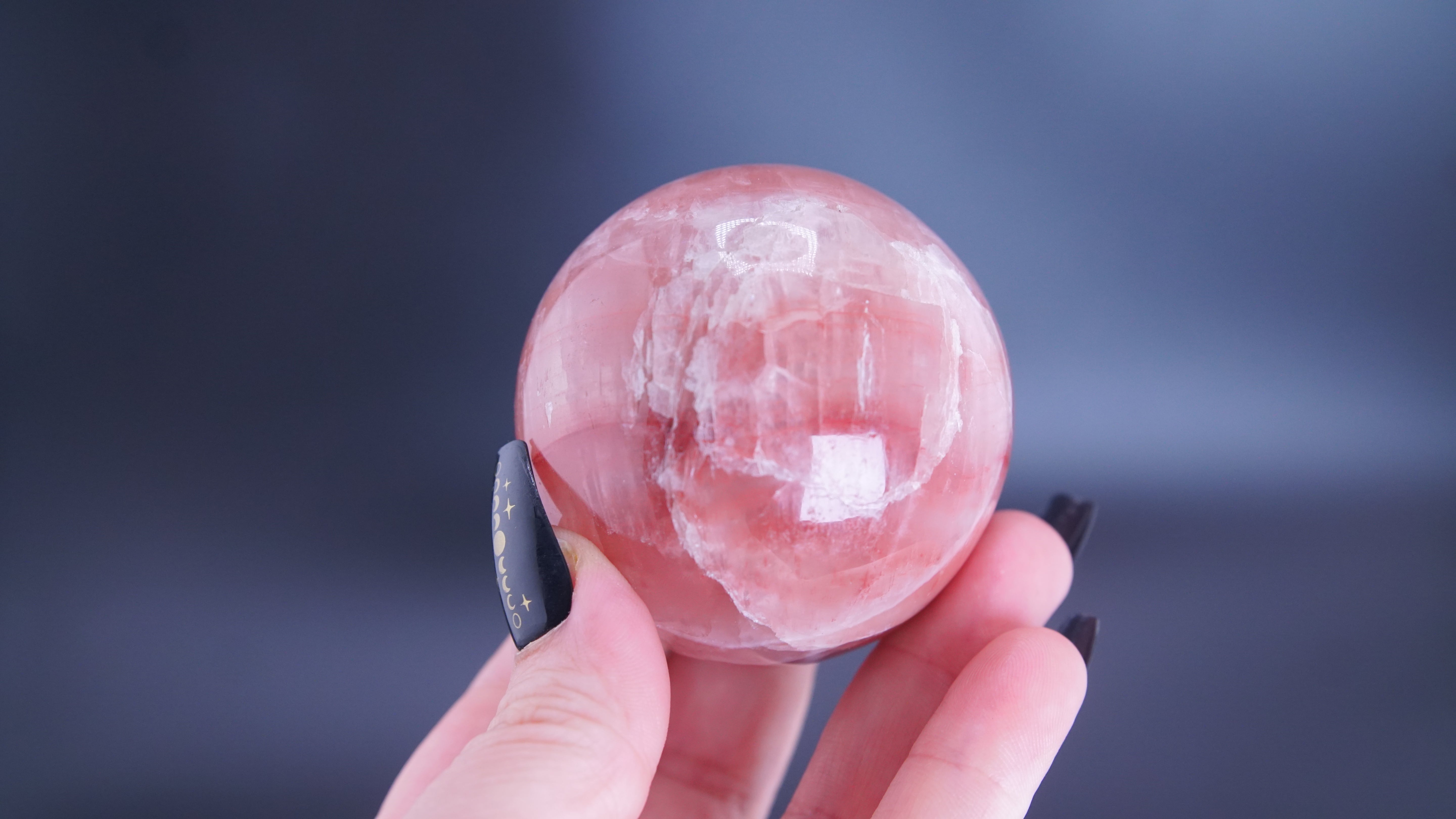 Rose Calcite Sphere From Pakistan