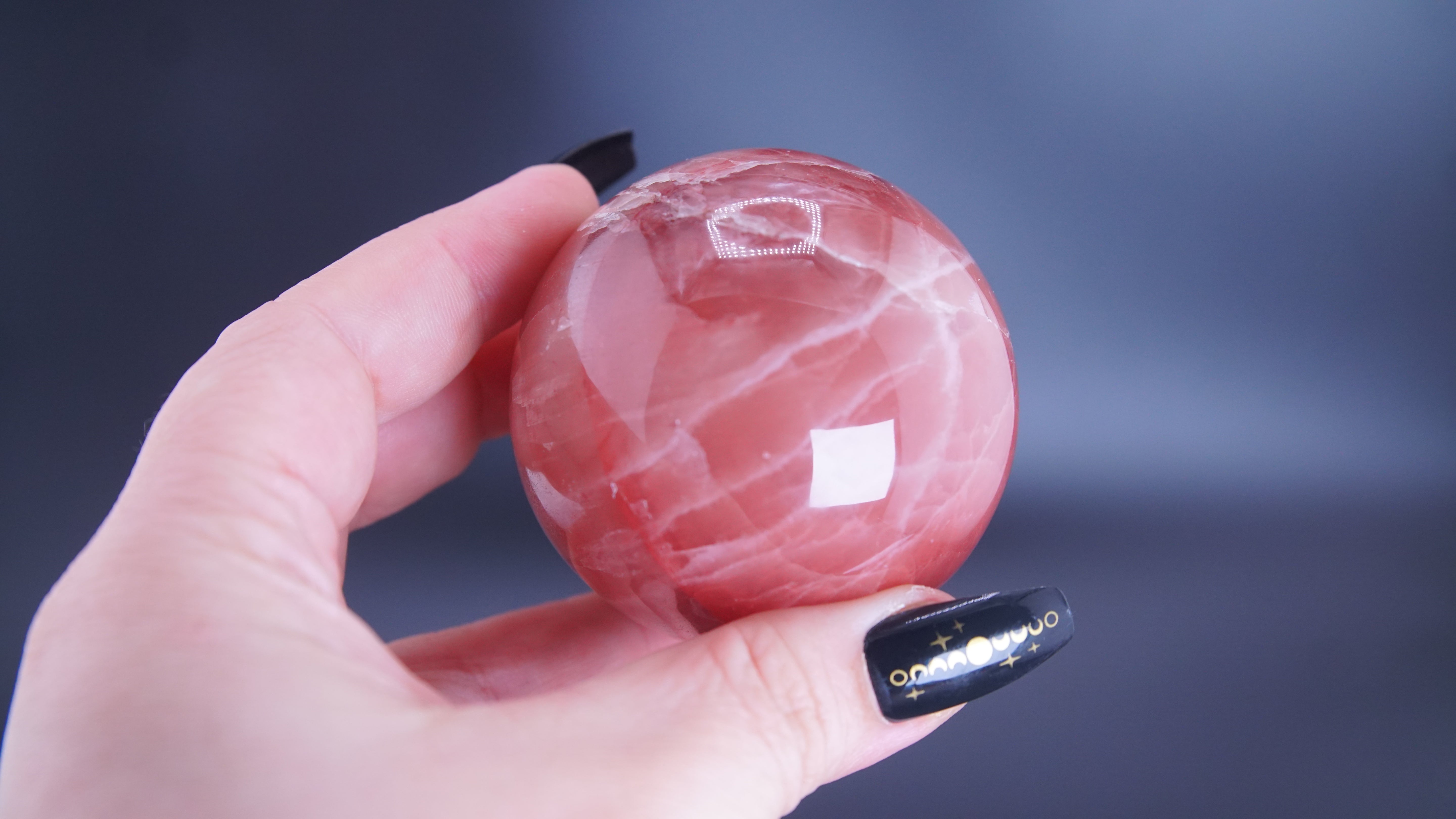 Rose Calcite Sphere From Pakistan