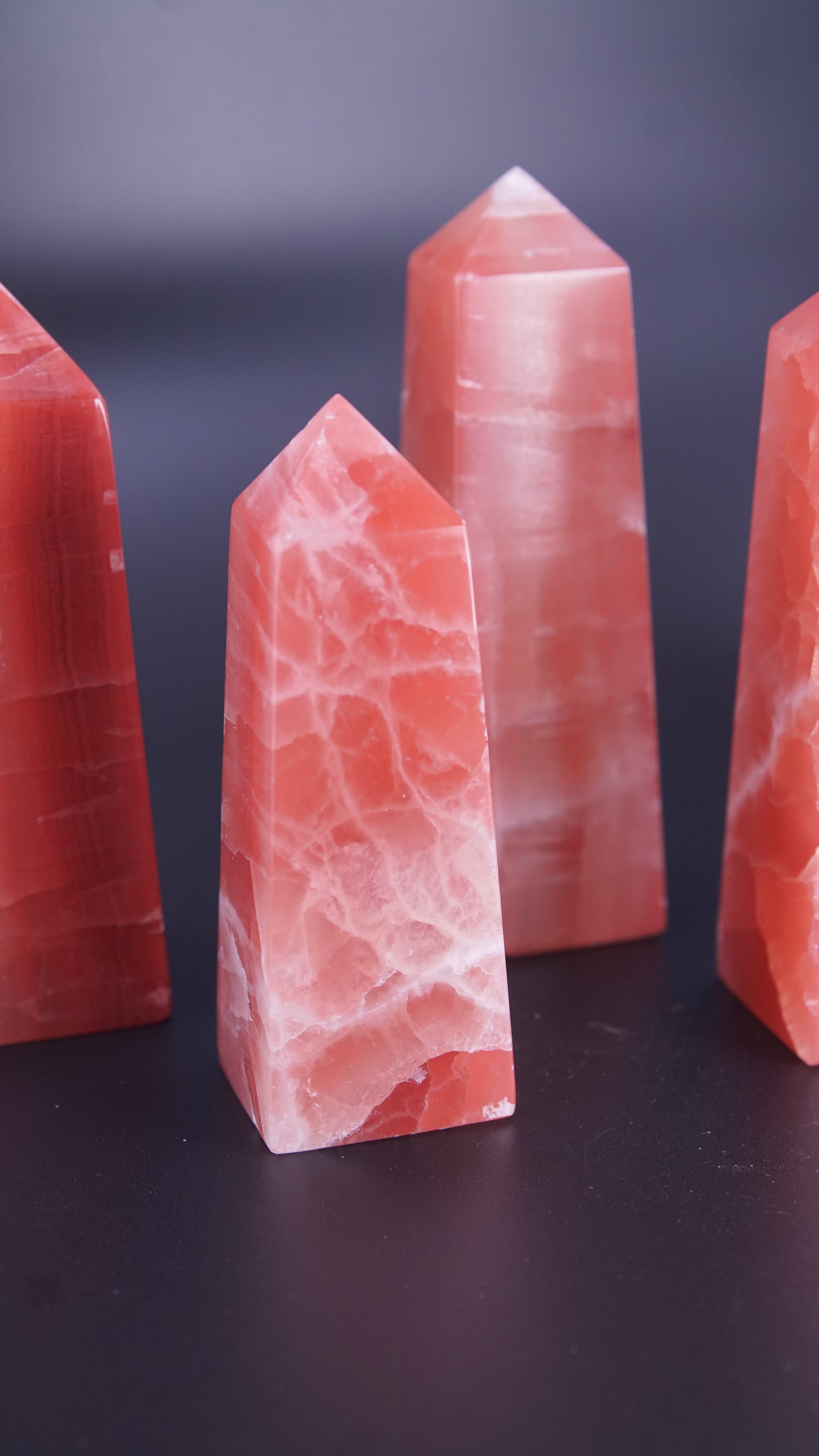 Rose Calcite Tower From Pakistan - Pick Your Favorite