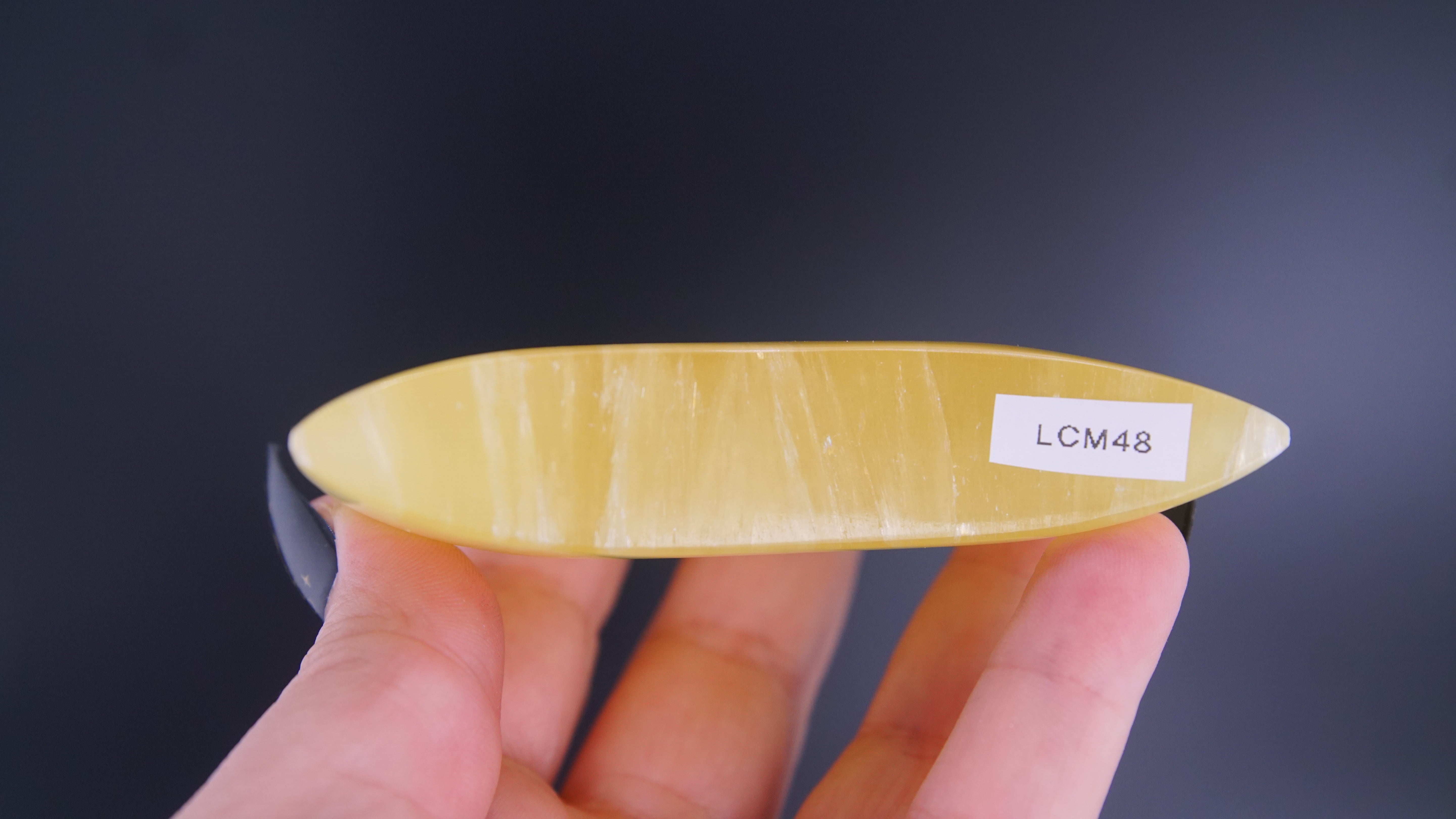 Lemon Calcite Moon From Pakistan