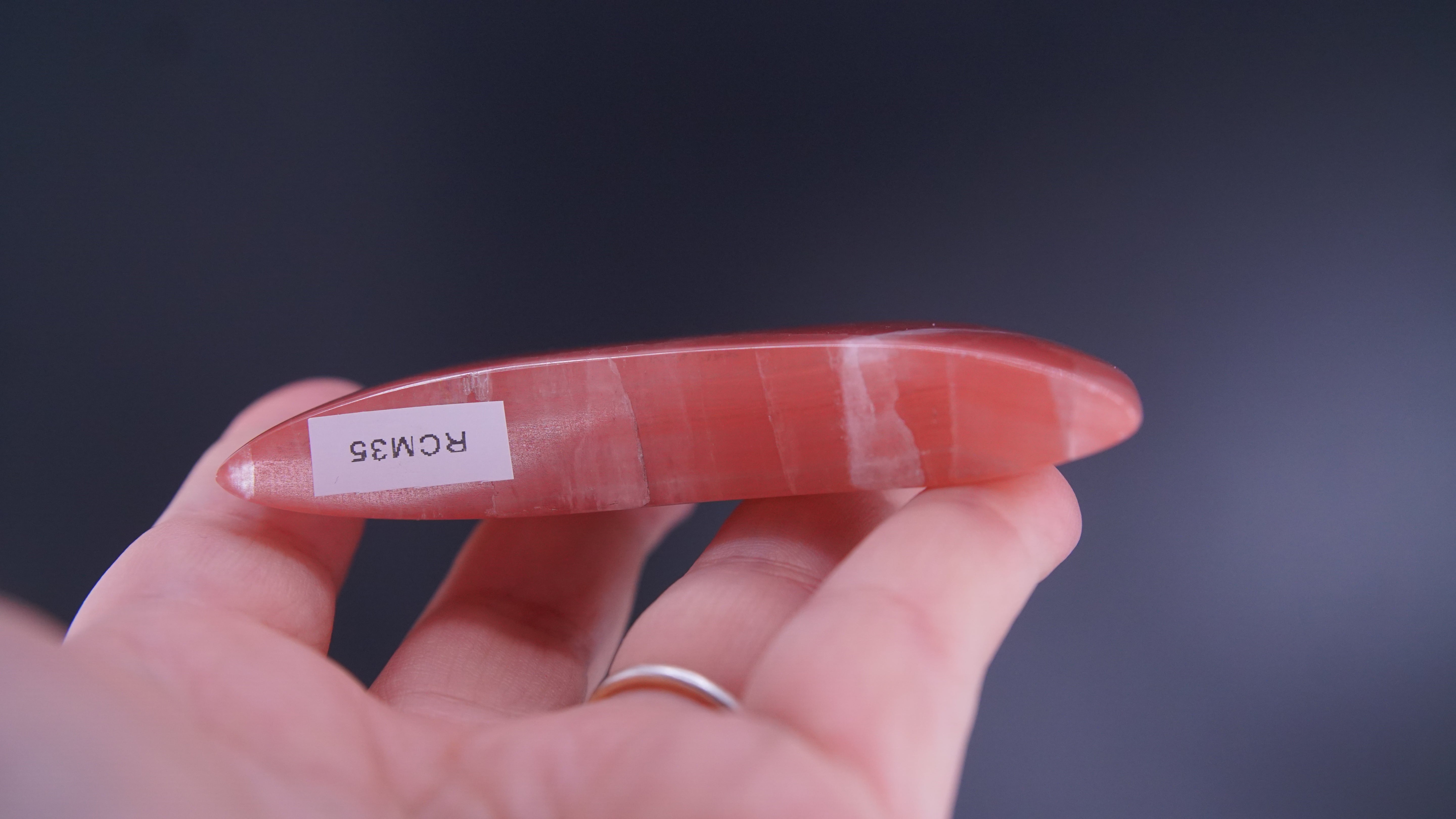 Rose Calcite Moon From Pakistan