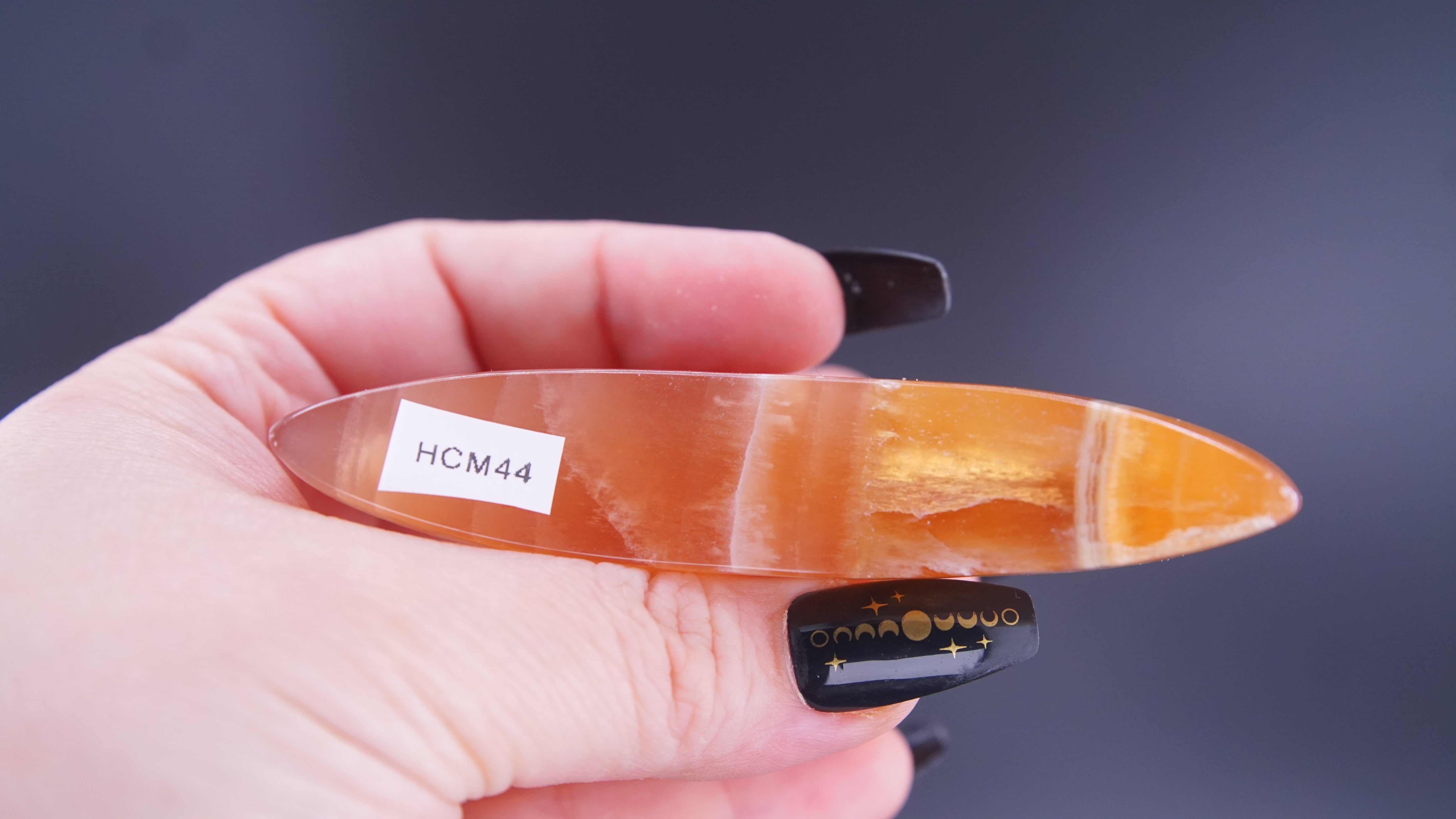 Honey Calcite Moon From Pakistan