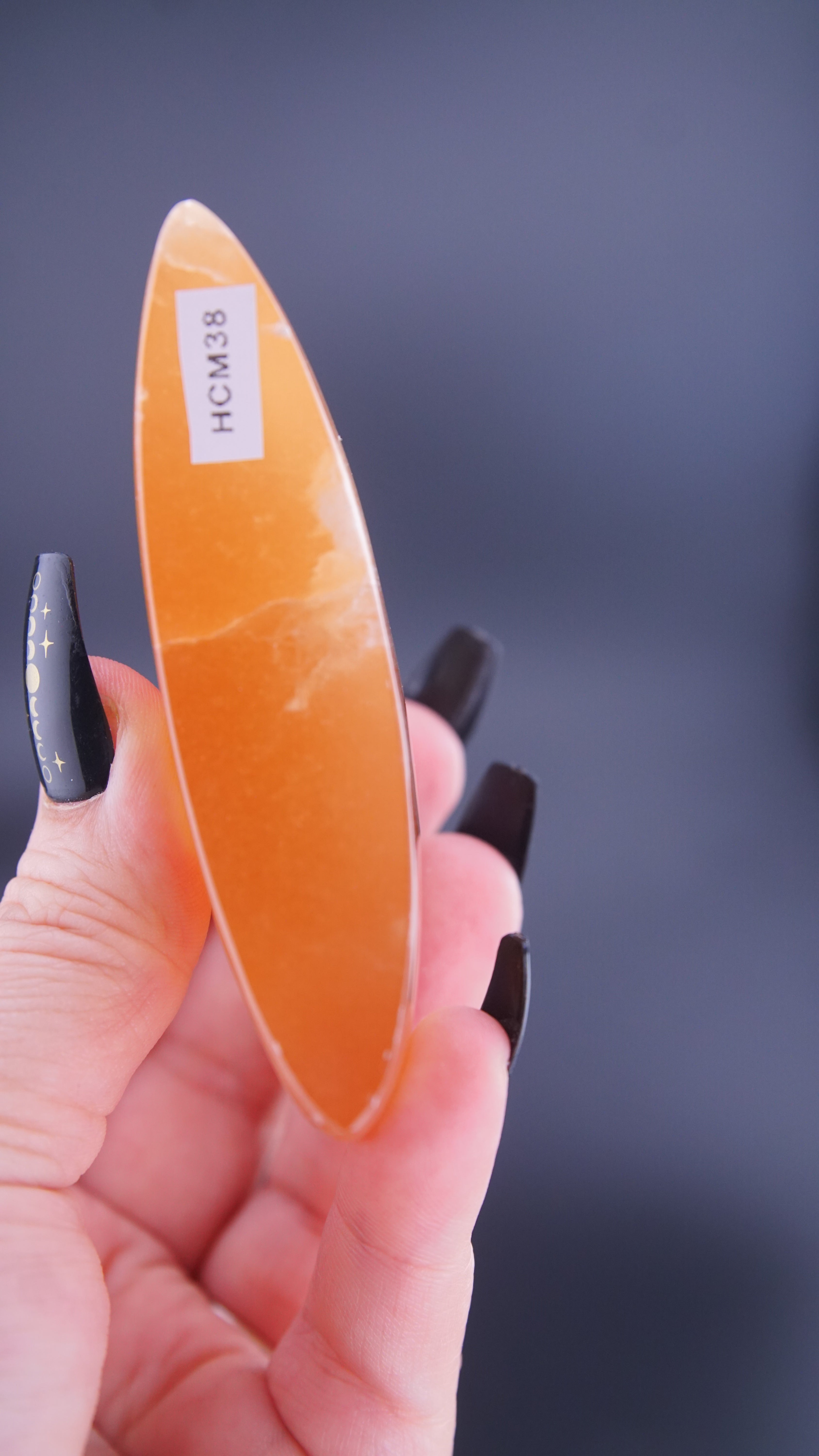 Honey Calcite Moon From Pakistan