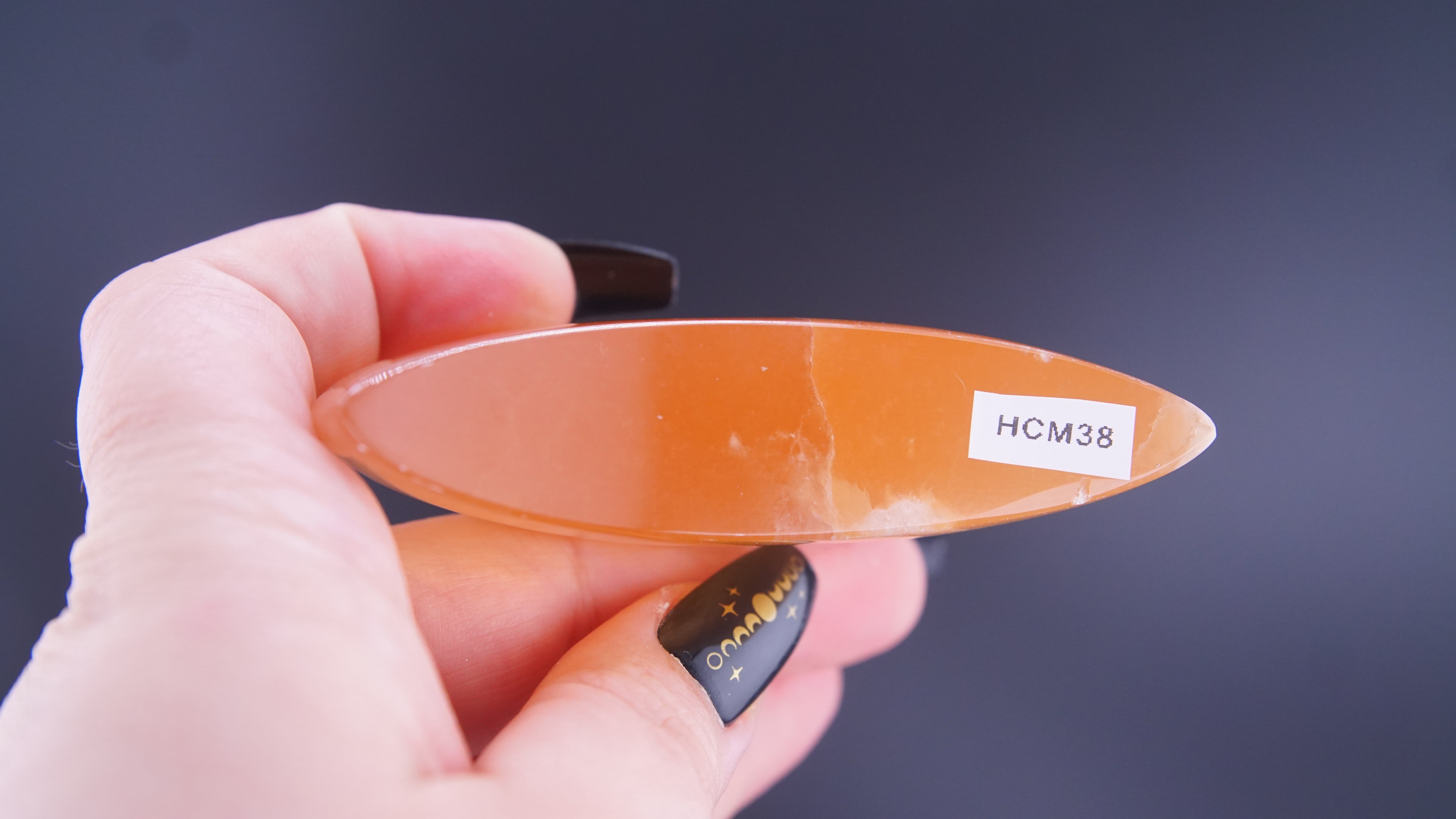 Honey Calcite Moon From Pakistan