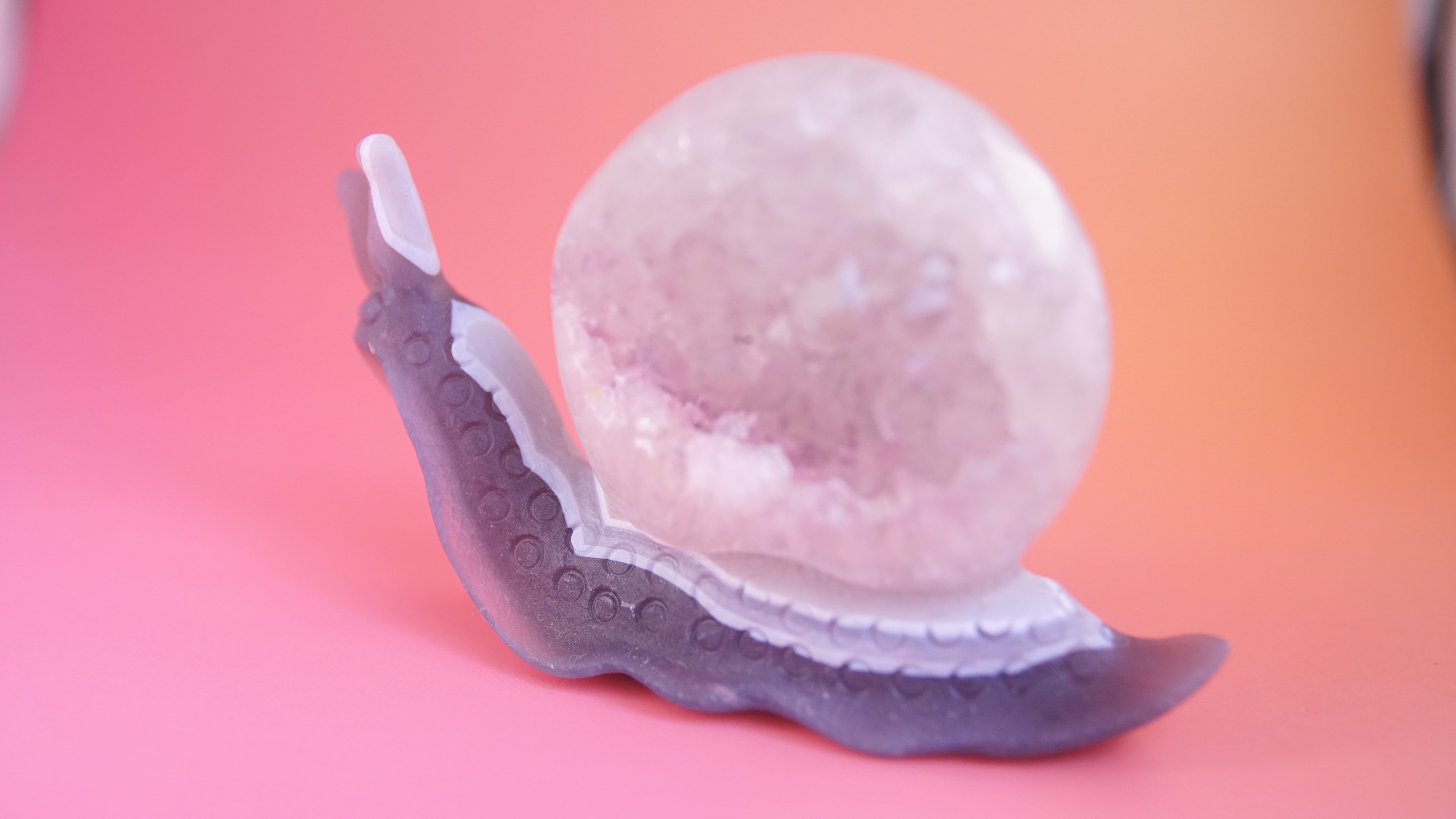 Gorgeous Agate Boutique Snail Carving | Crystal Carving Statement Piece