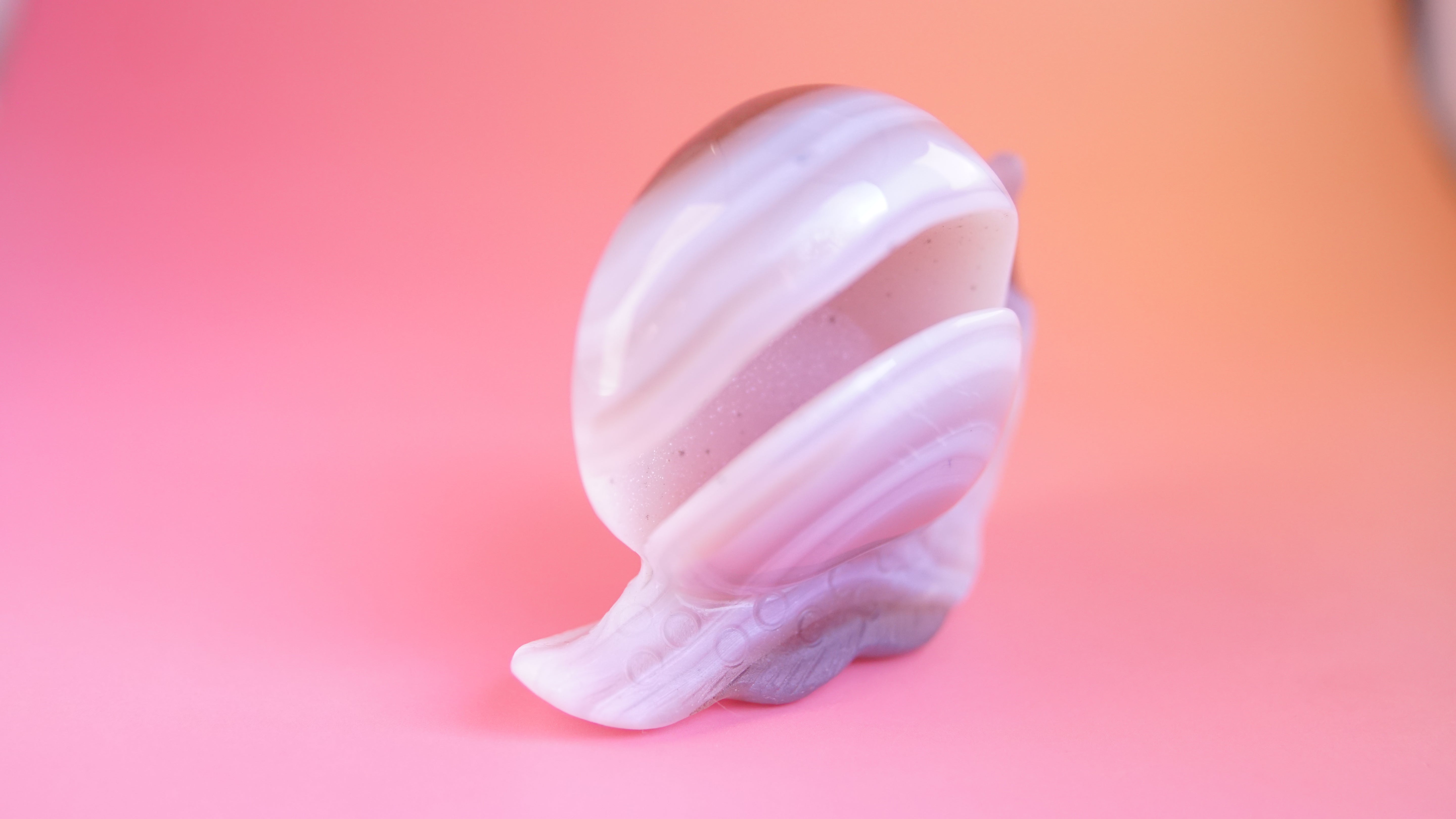 Gorgeous Agate Boutique Snail Carving | Crystal Carving Statement Piece