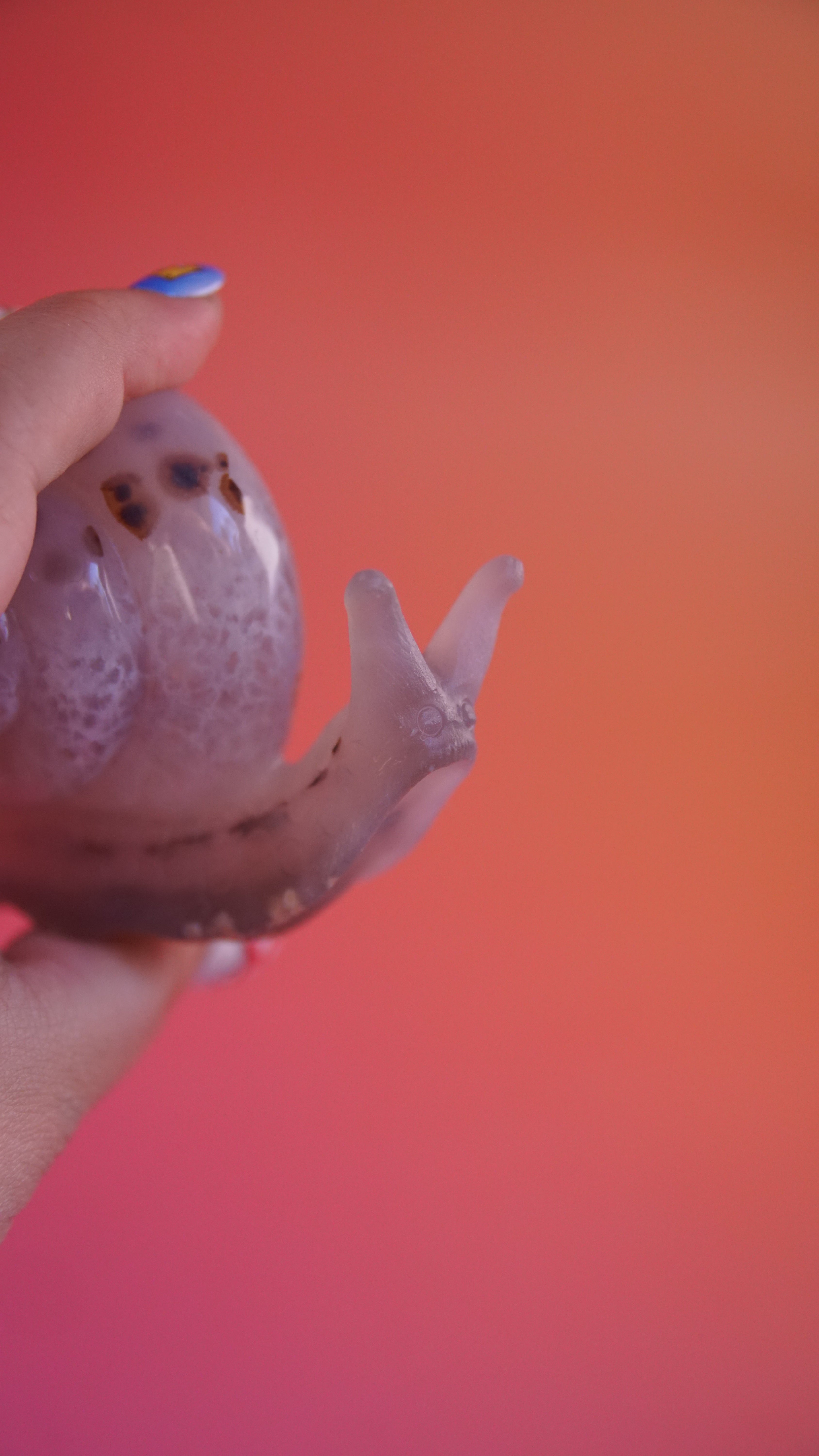 Gorgeous Agate Boutique Snail Carving | Crystal Carving Statement Piece