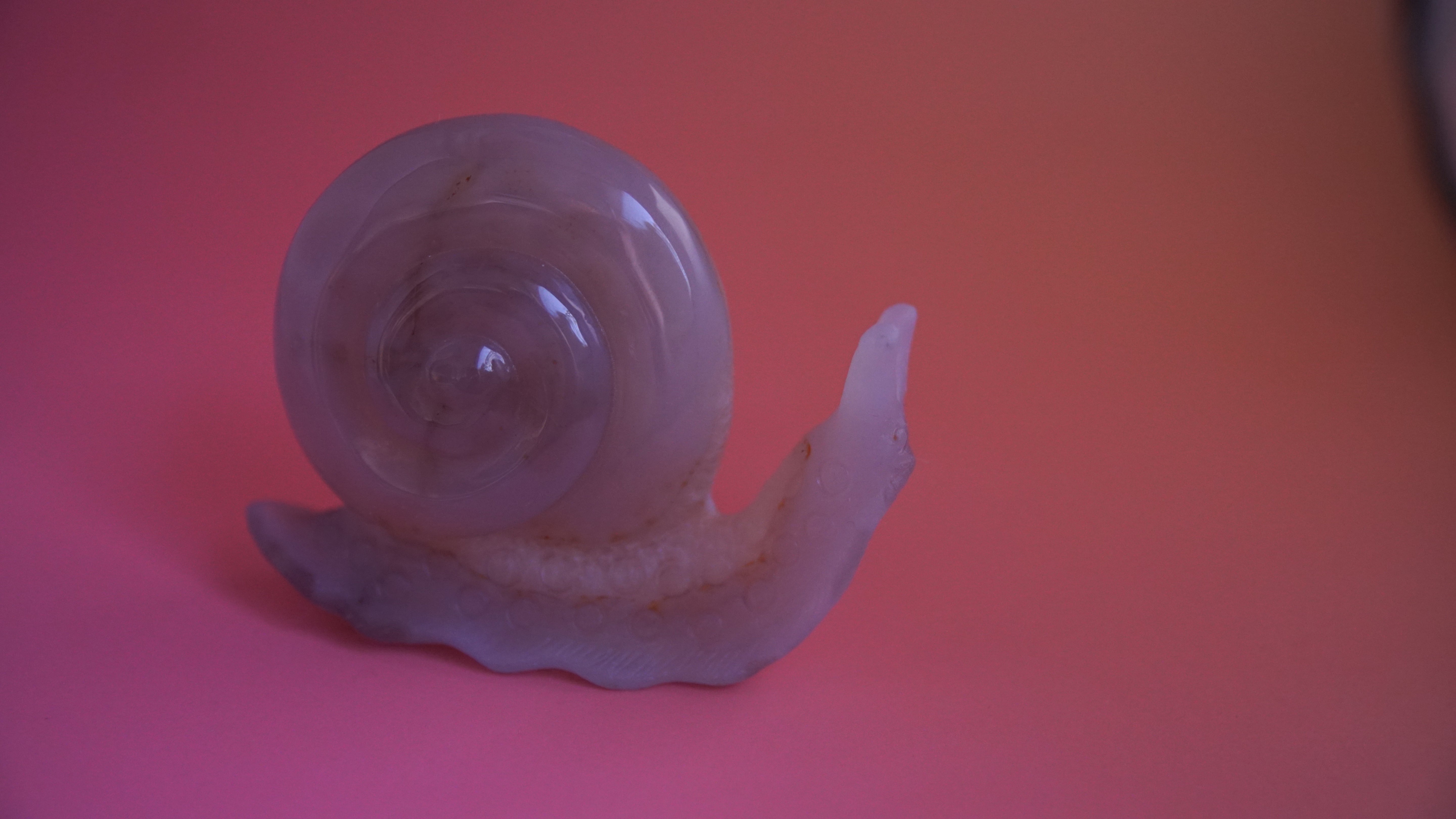 Gorgeous Agate Boutique Snail Carving | Crystal Carving Statement Piece