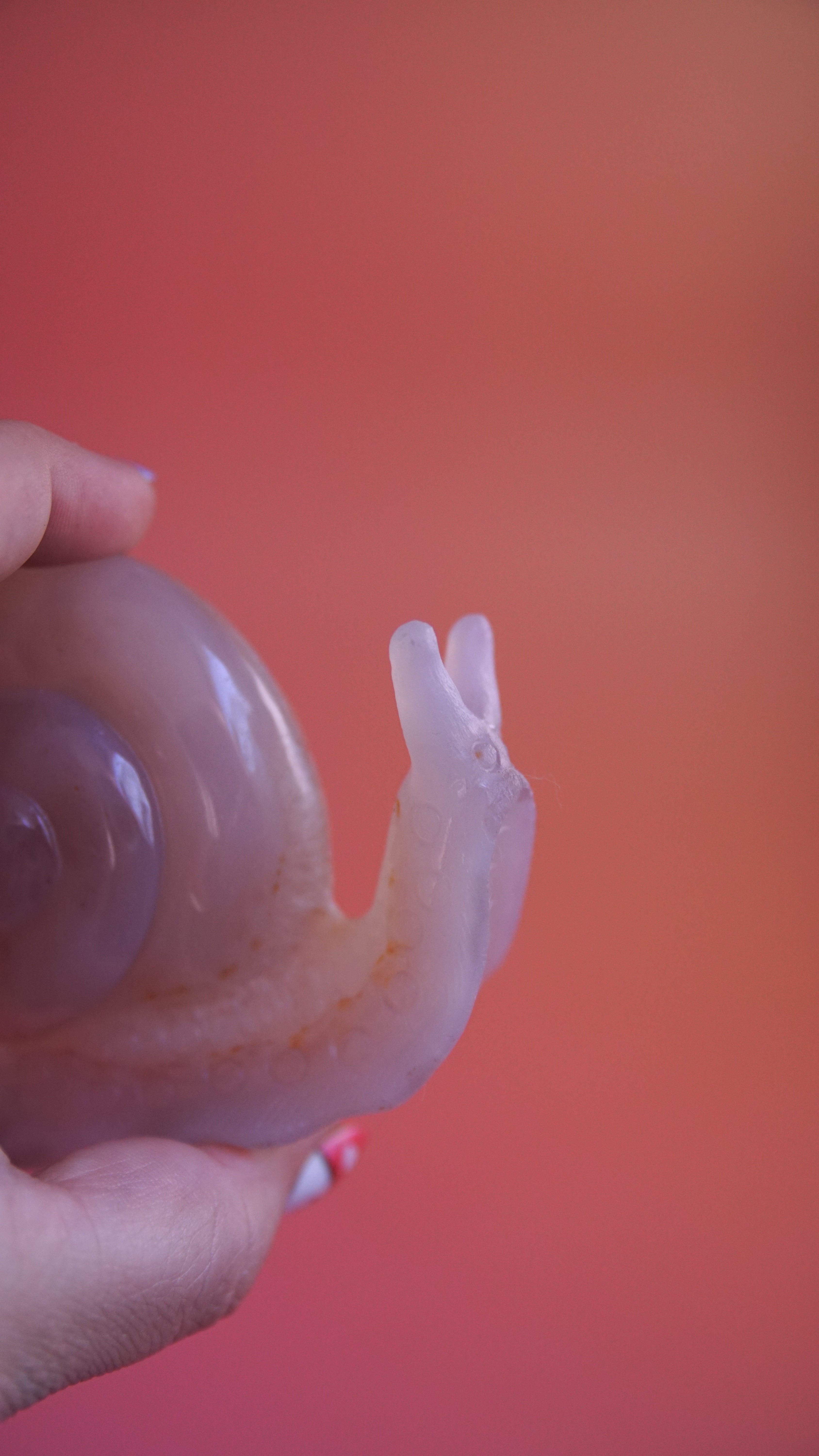 Gorgeous Agate Boutique Snail Carving | Crystal Carving Statement Piece