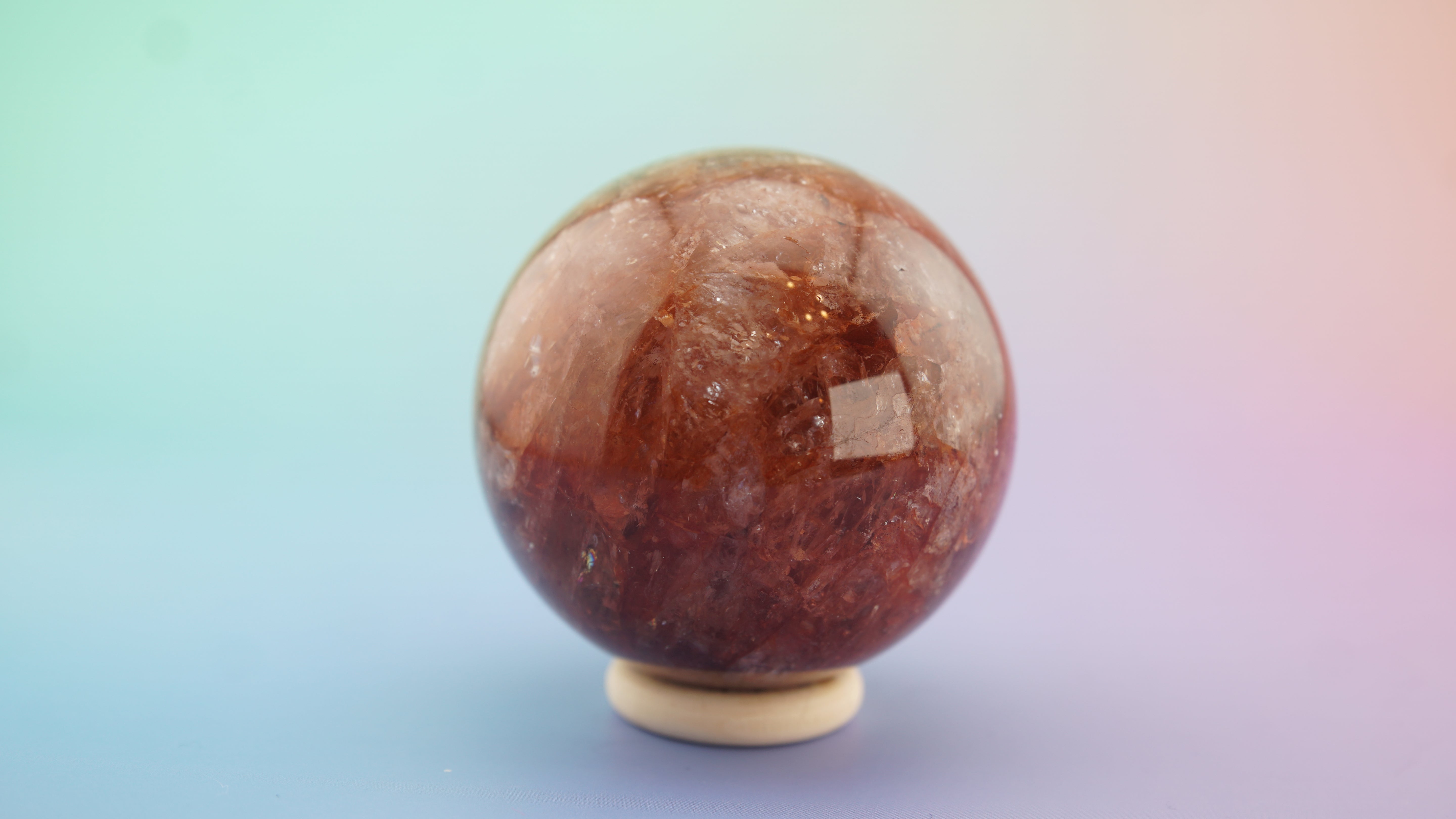 Fire Quartz Sphere | Stone Carving | Pick Your Favorite (A)