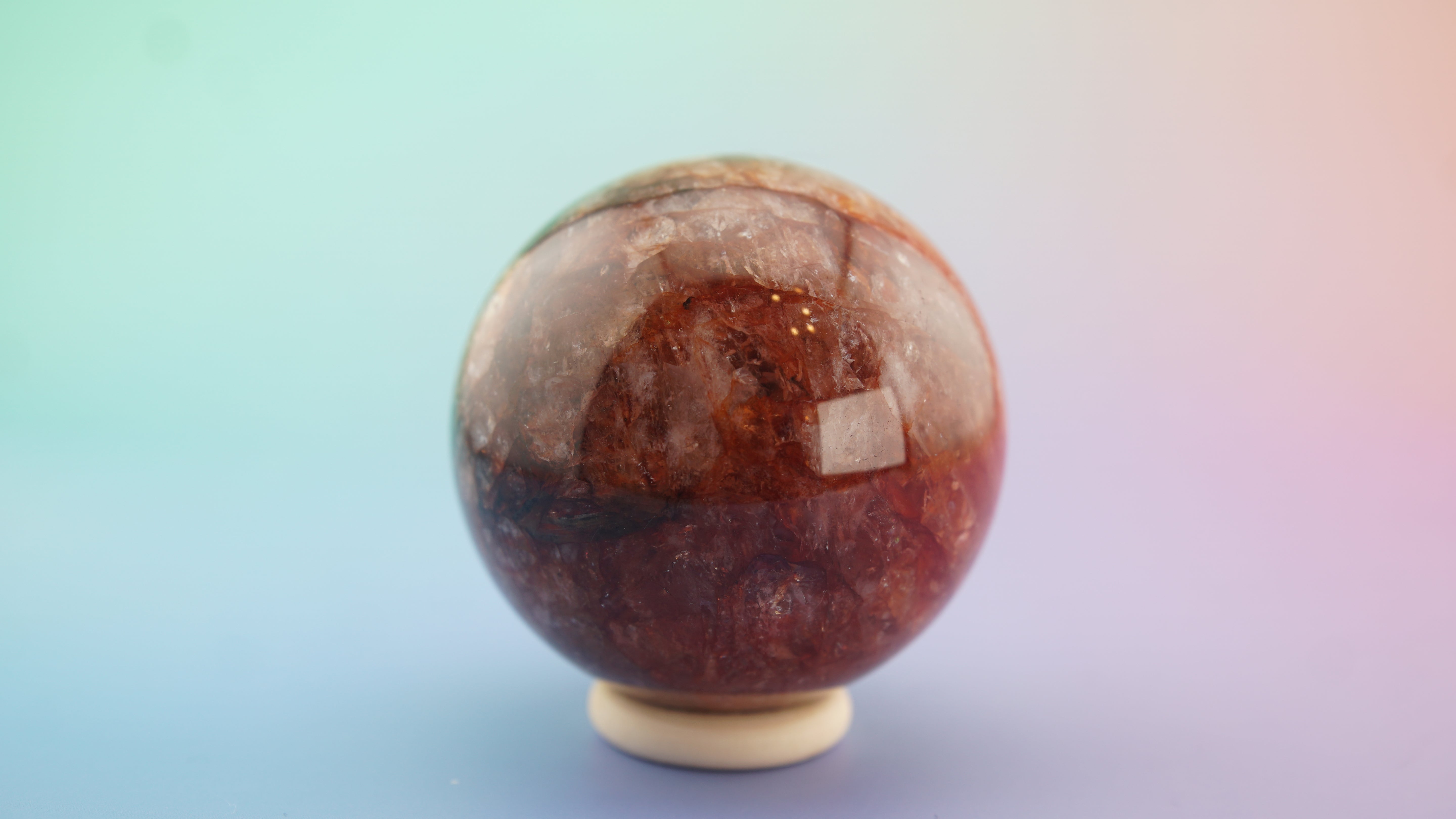 Fire Quartz Sphere | Stone Carving | Pick Your Favorite (A)