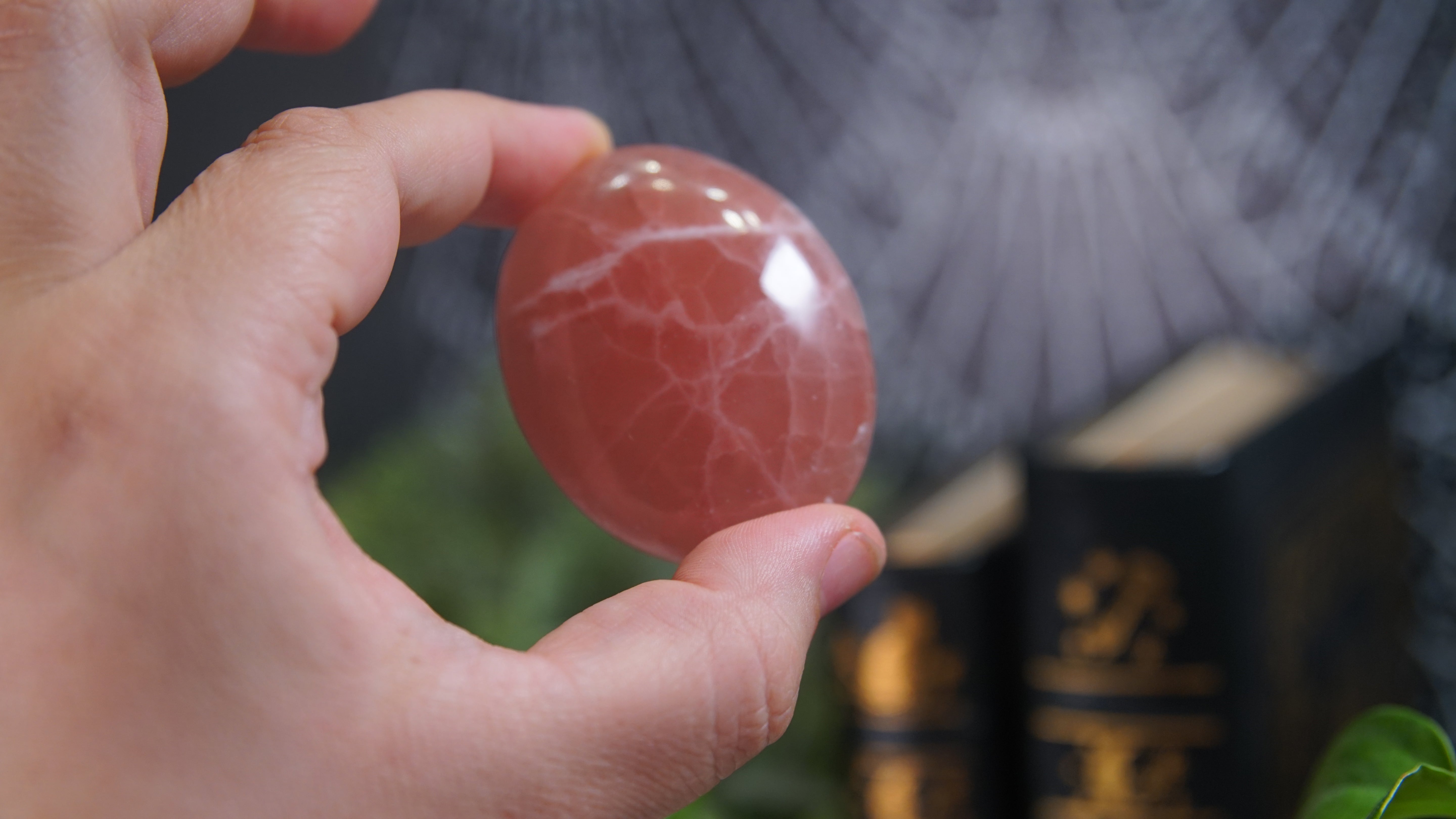 Rose Calcite Palms & Tumbles From Pakistan - Intuitively Selected