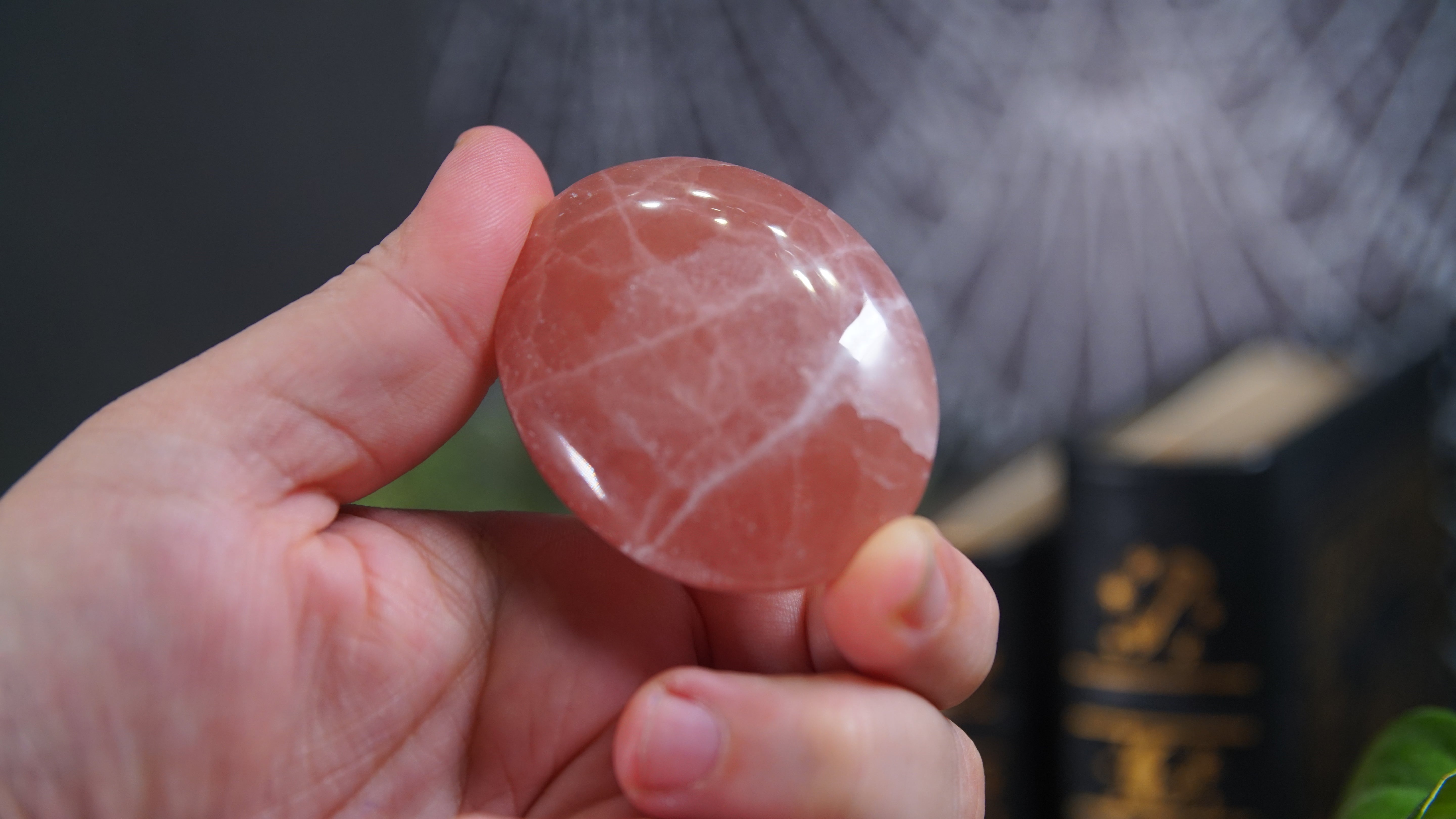 Rose Calcite Palms & Tumbles From Pakistan - Intuitively Selected