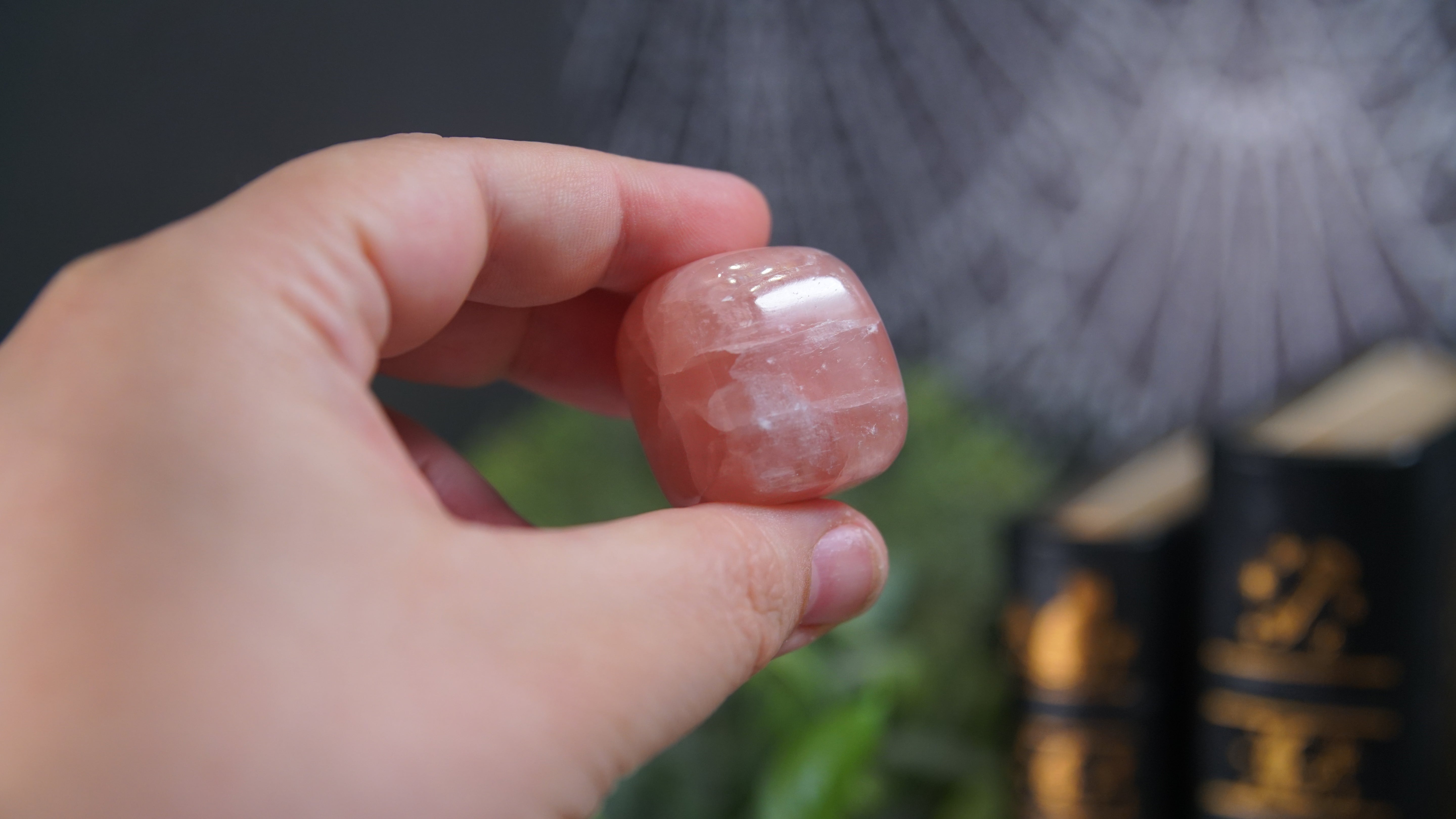 Rose Calcite Palms & Tumbles From Pakistan - Intuitively Selected