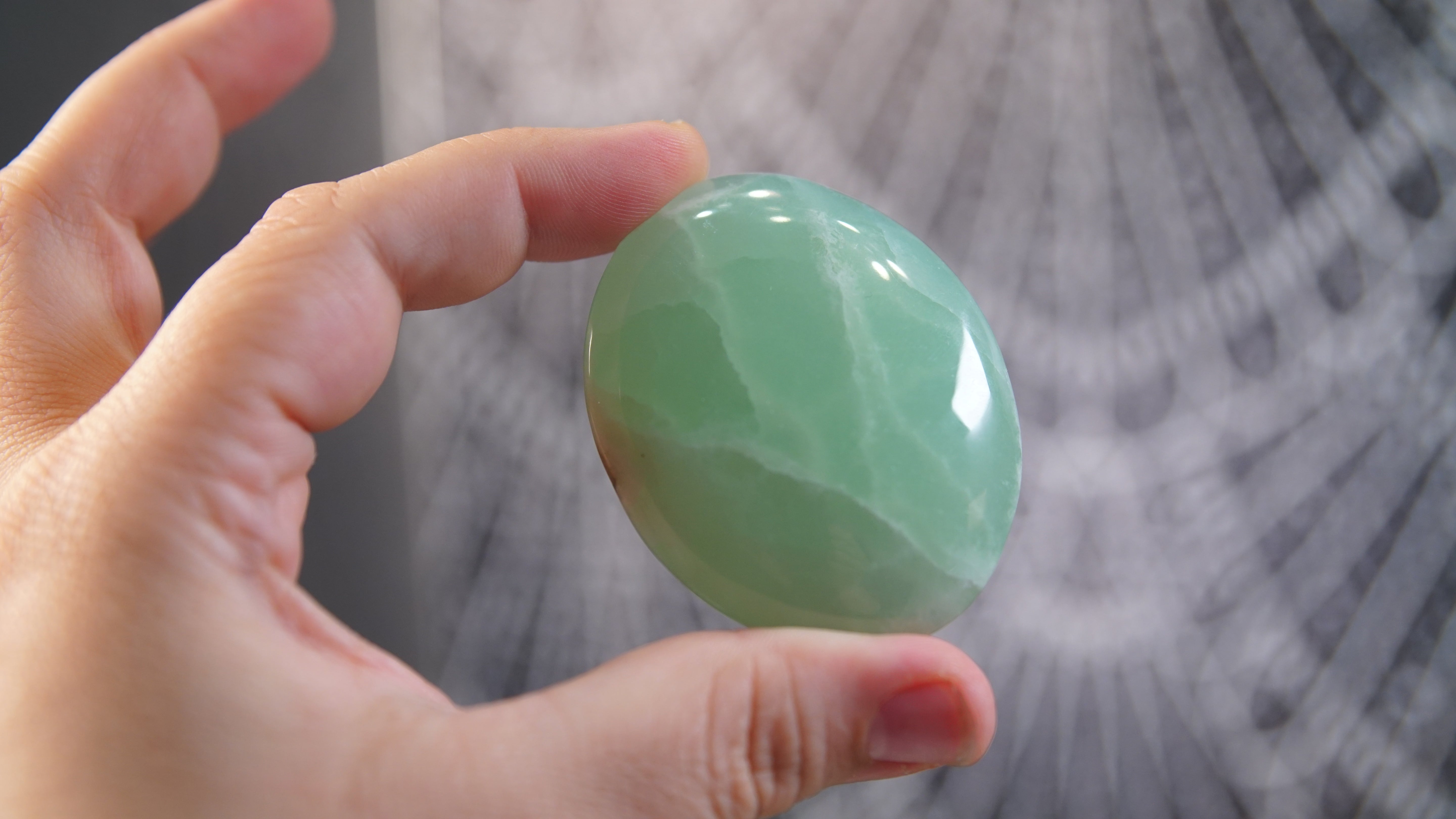 Pistachio Calcite Palms & Tumbles From Pakistan - Intuitively Selected